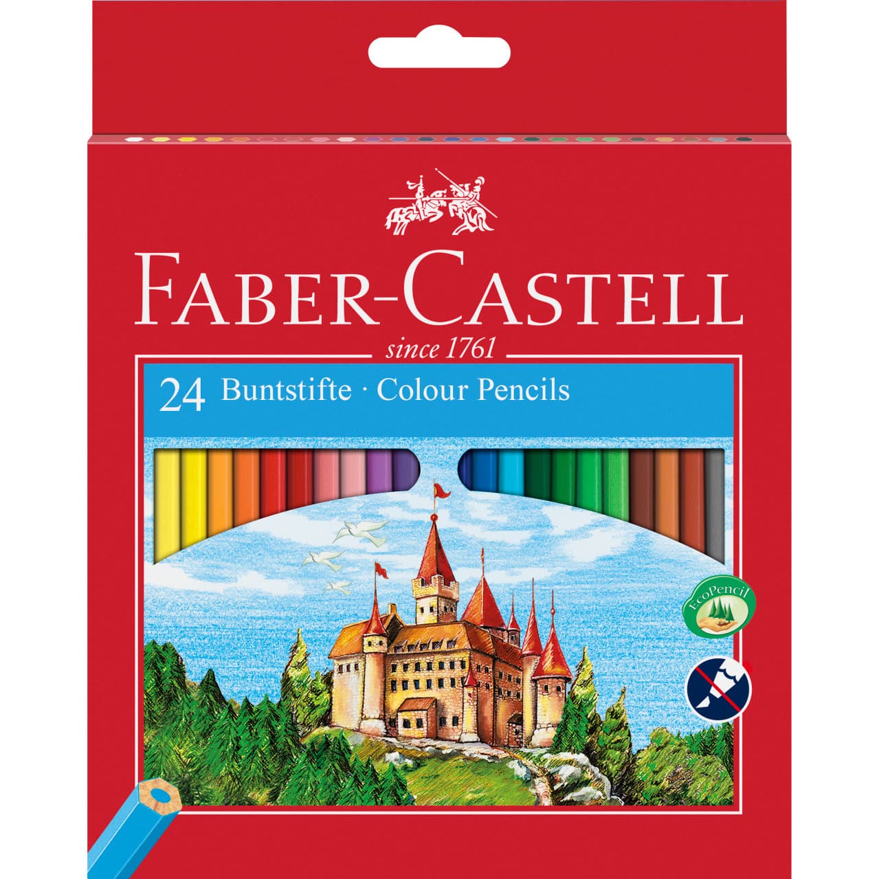 

Kredki sześciokątne ZAMEK 24 kolory opakowanie kartonowe 111224 Faber-Castell