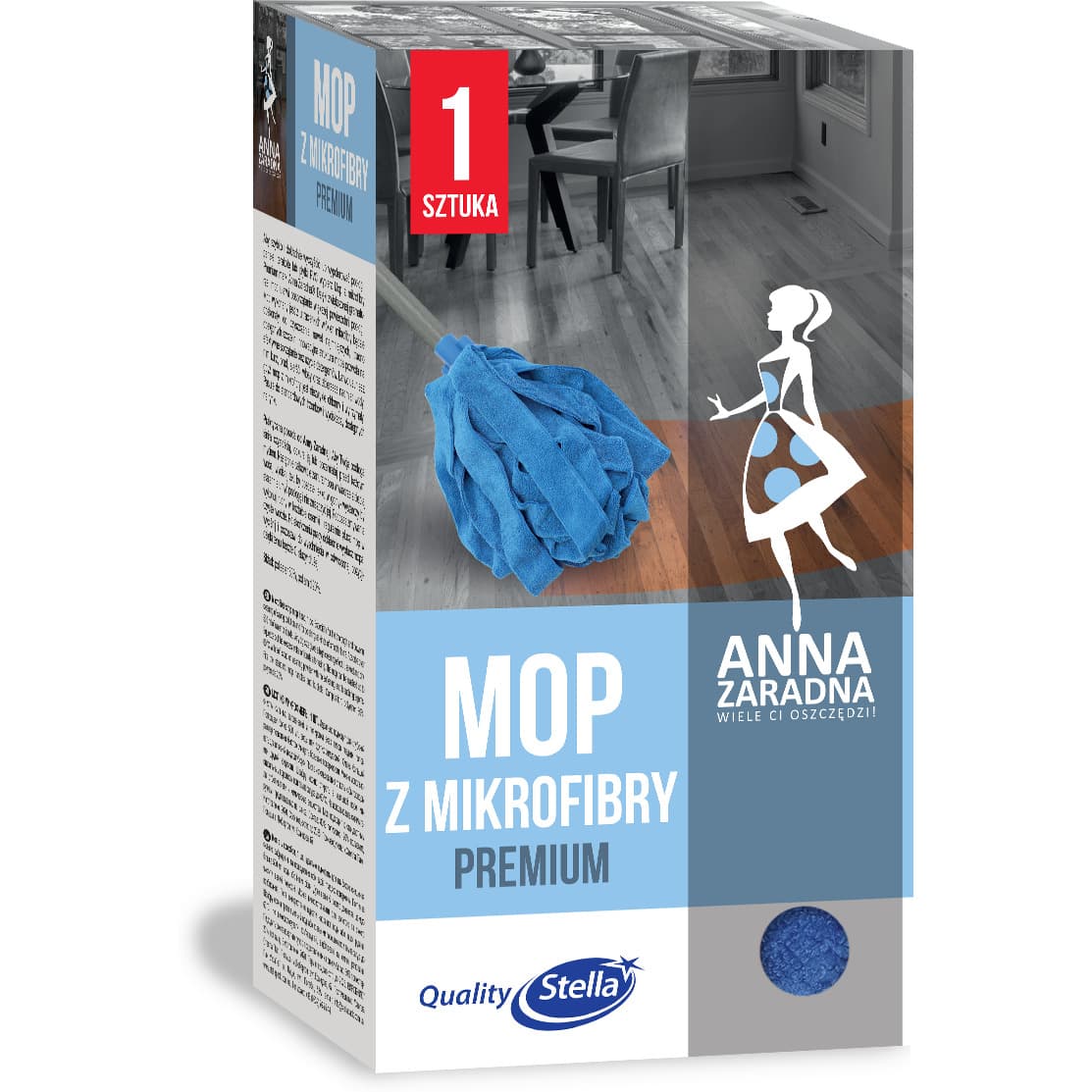 

Mop z mikrofibry PREMIUM PB-6653 ANNA ZARADNA