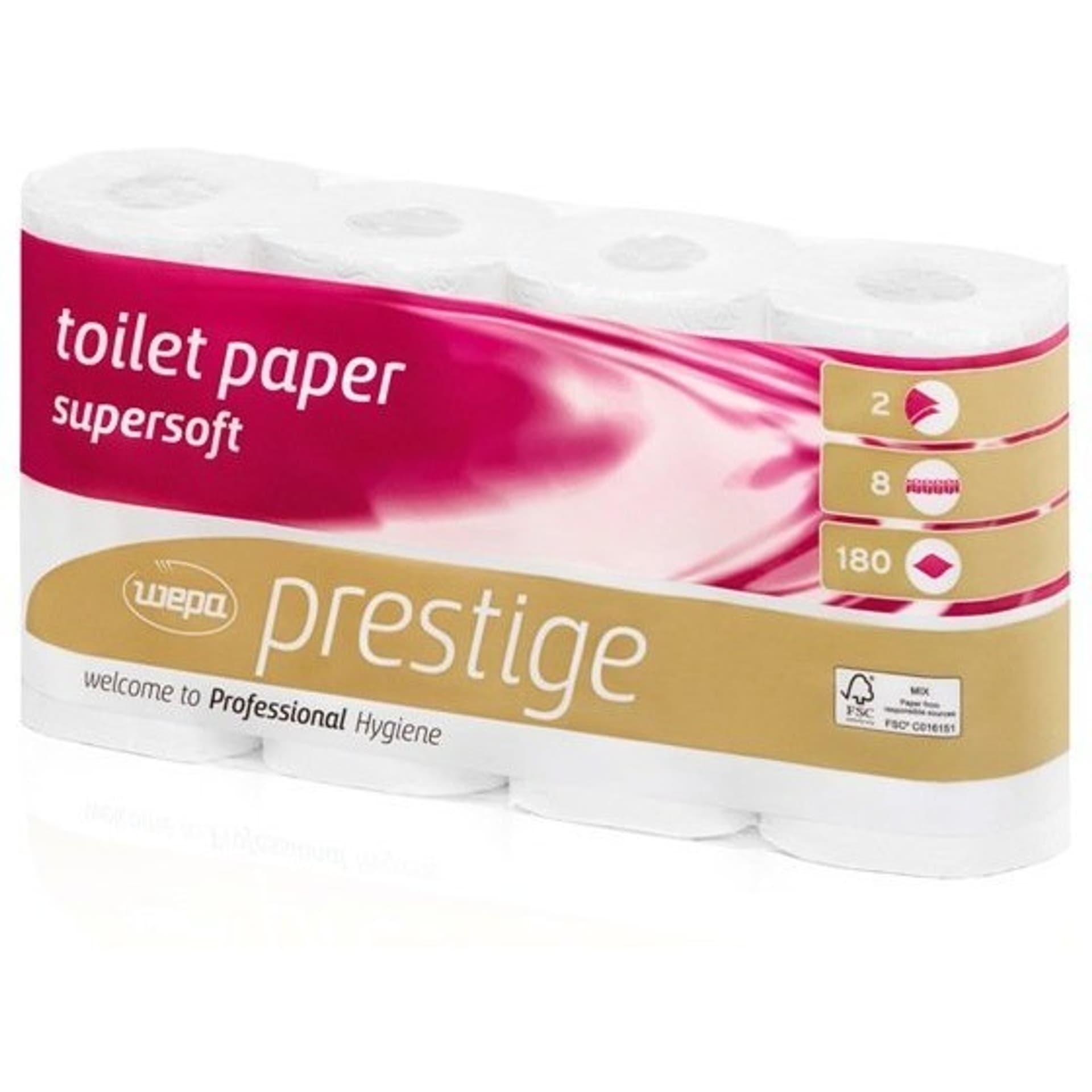 

Papier toaletowy dwuwarstwowy (8rolek)180 listków WEPA 028670-062771 MT1, 8rolek)180 listków wepa 028670-062771 mt