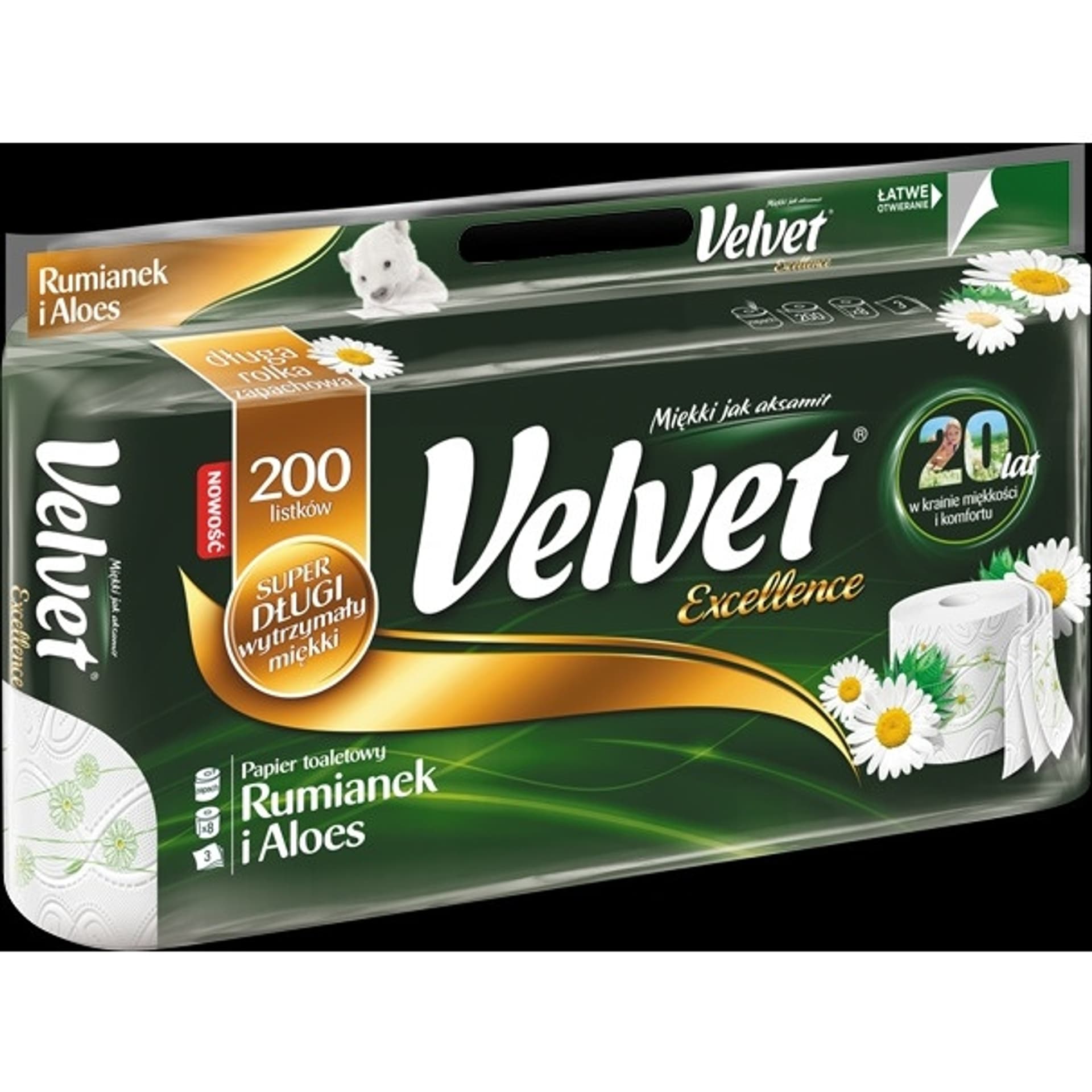 

Papier toaletowy (8 rolek) 3w rumiankowy VELVET EXCELLENCE, 8 rolek) 3w rumiankowy velvet excellenc