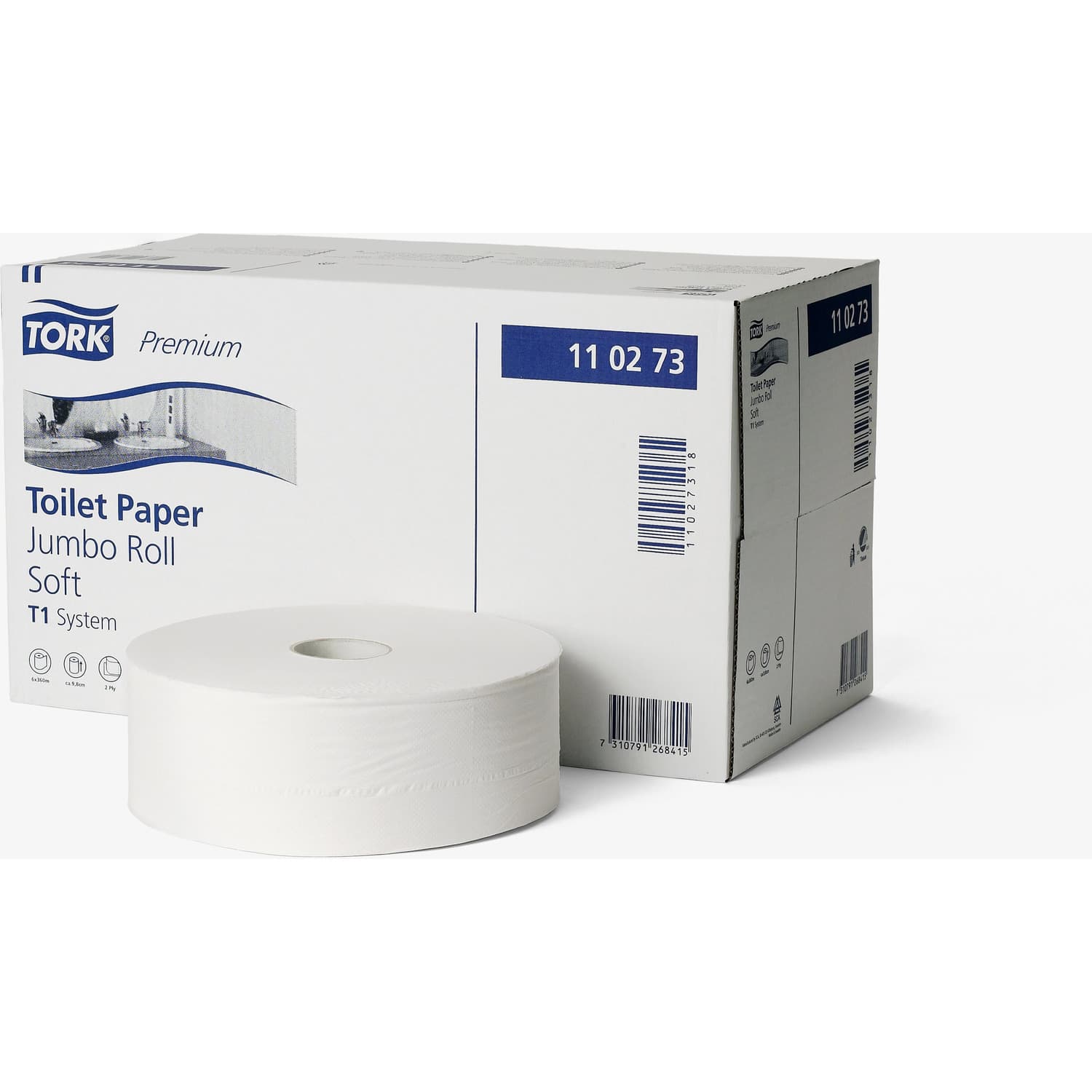 

Papier toaletowy biały 9,7cm*360m 2w (6)JUMBO MAXI 110273 T1 TORK, 6)jumbo maxi 110273 t1 tor