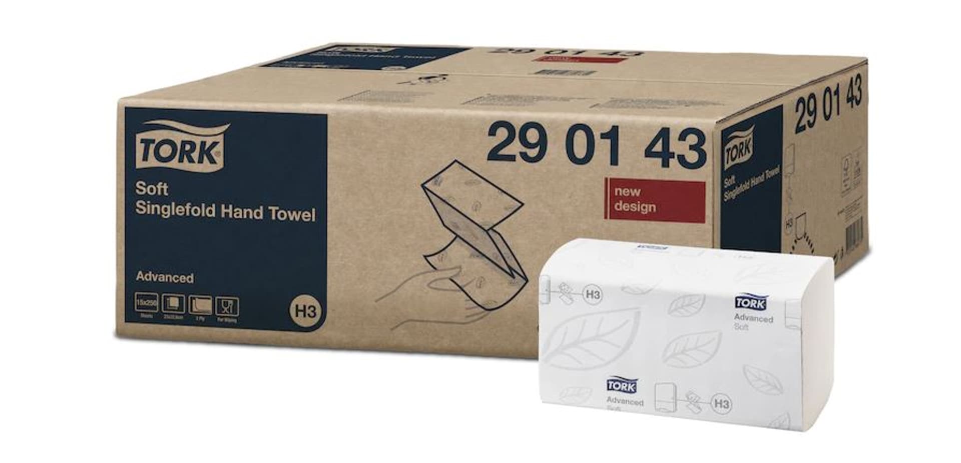 

Ręcznik ZZ V-FOLD biały 23x22,6cm 2w H3 290143 TORK Advanced celuloza (15x250)