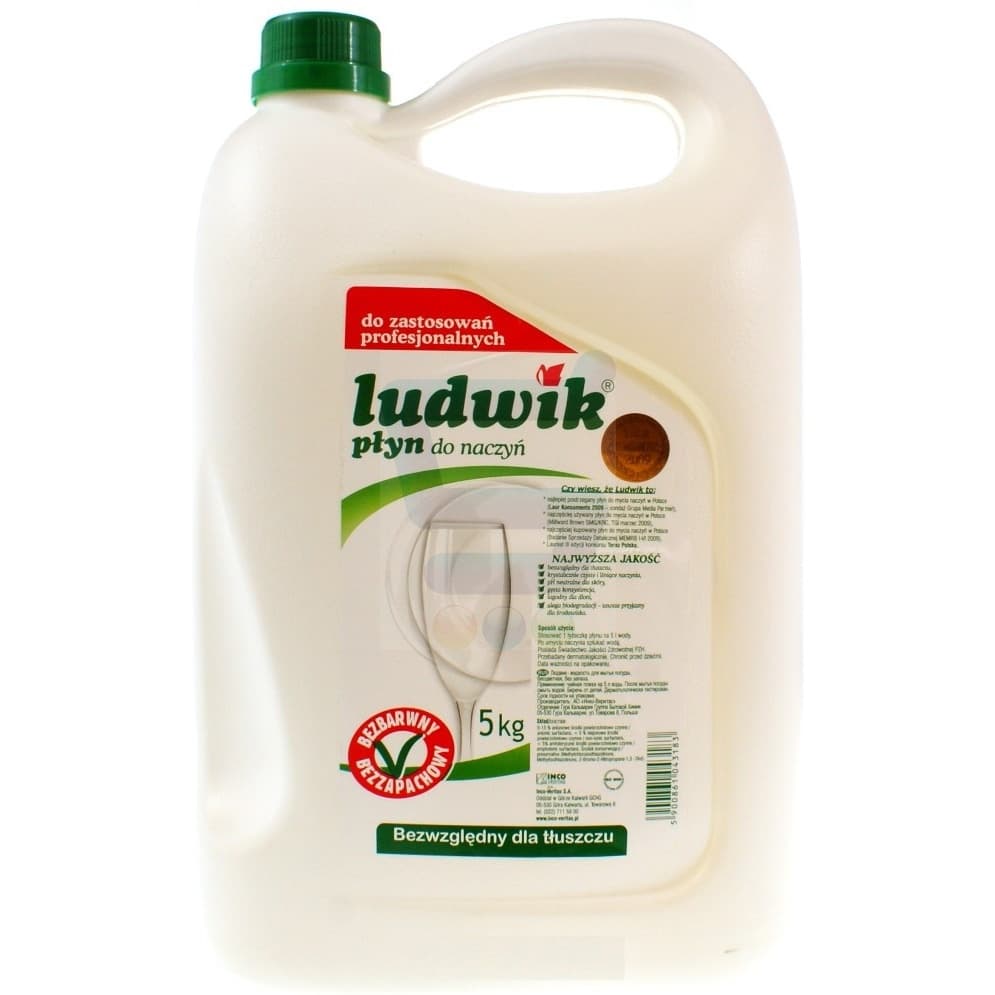 

Płyn do naczyń LUDWIK 5kg bezbarwny bezzapachowy
