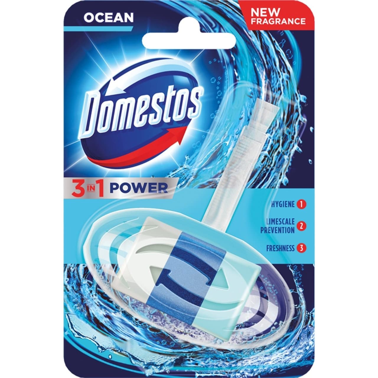 

DOMESTOS 3w1 Kostka zapachowa do toalet Ocean 40g