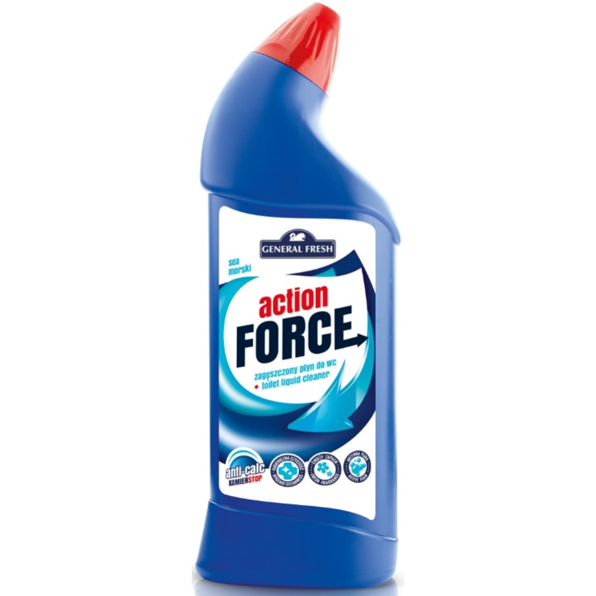 

Płyn do WC 1000ml zagęszczony Morski ACTION FORCE GENERAL FRESH