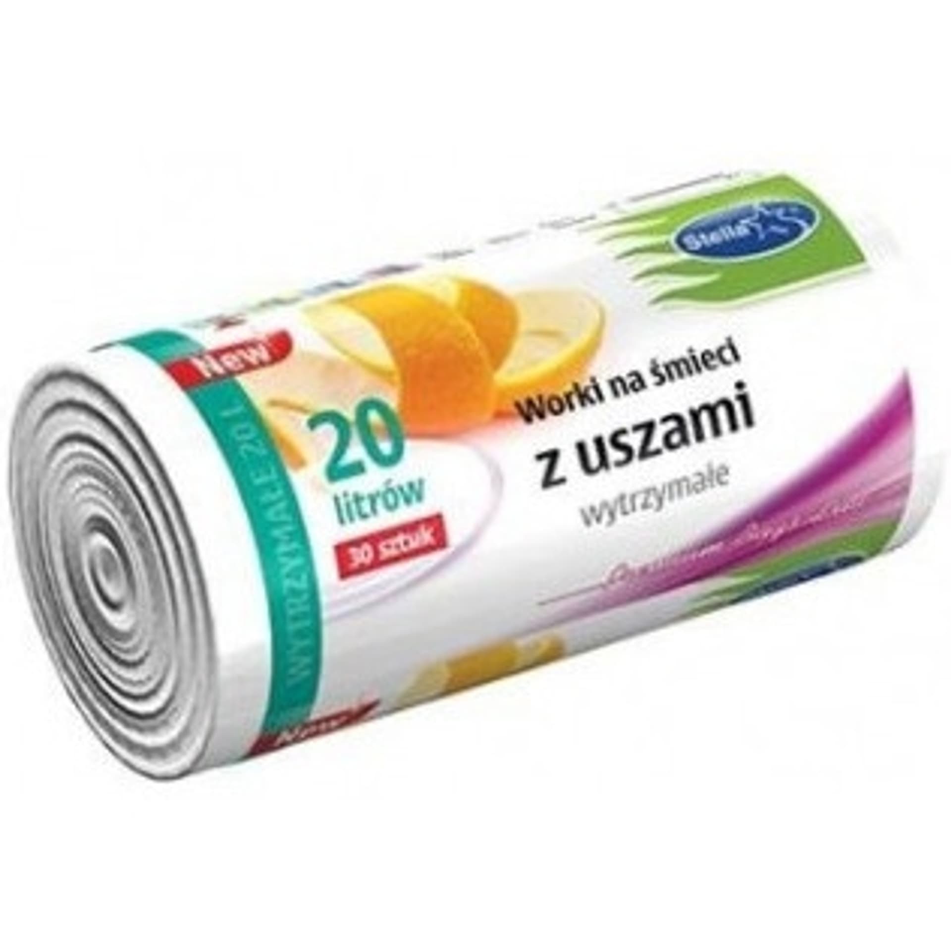

Worki na śmieci z uszami wytrzymałe 20L 30szt. białe (HD-LD) STELLA WNS-9701V1, Hd-ld) stella wns-9701v