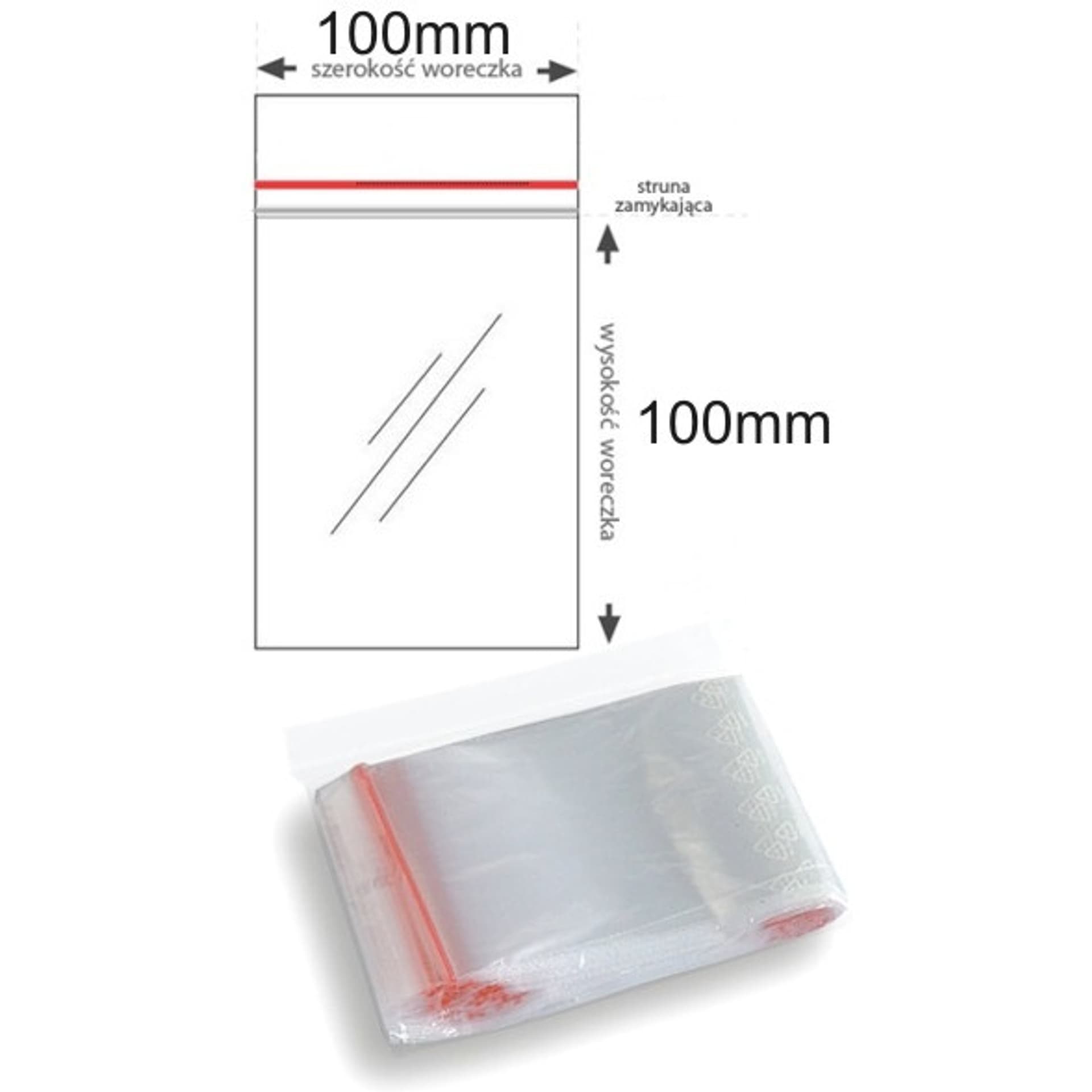 

Torebki strunowe 100x100 (100) (WS0100)