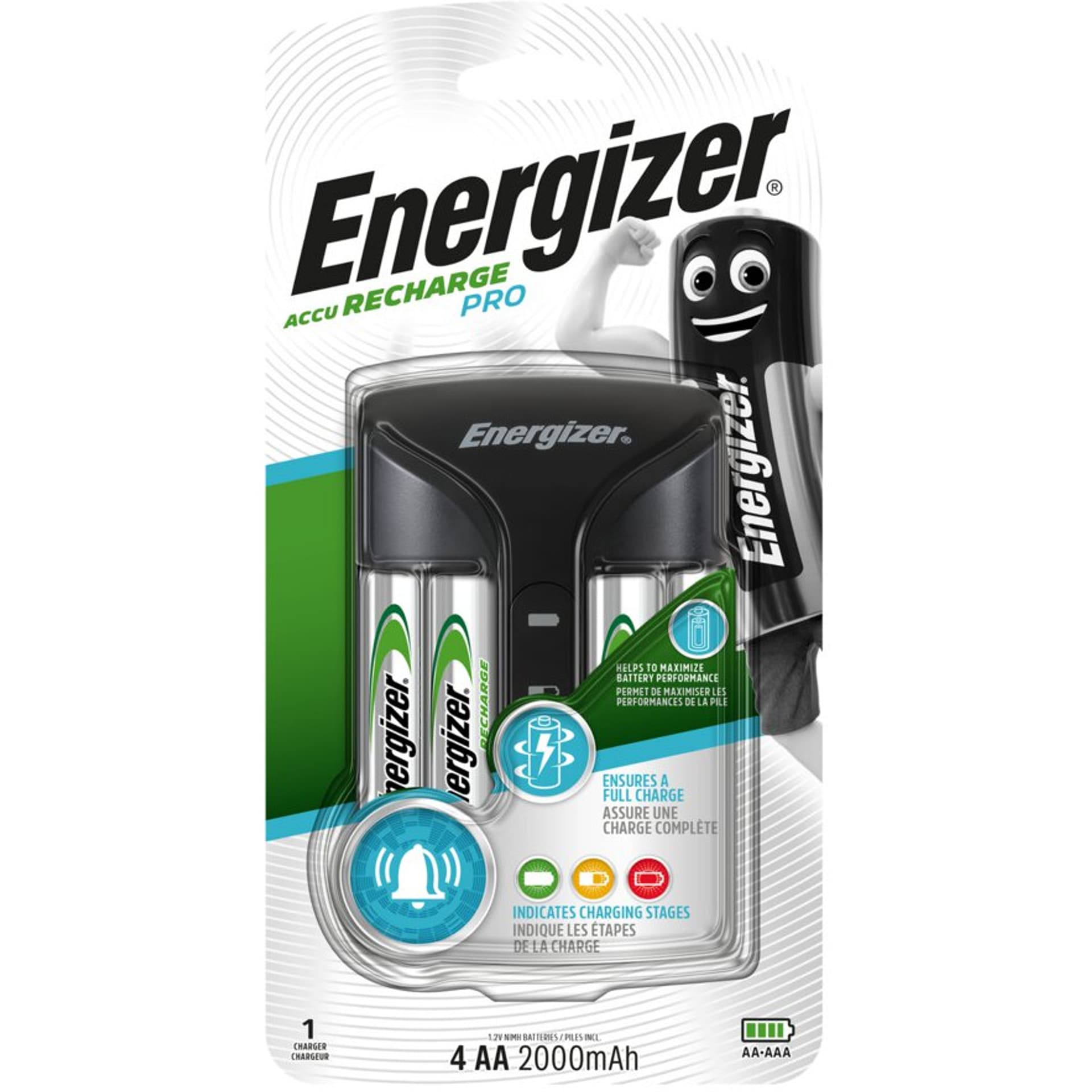 

ŁADOWARKA ENERGIZER PRO+4AA ACU HR6 POW+ 2000mAh