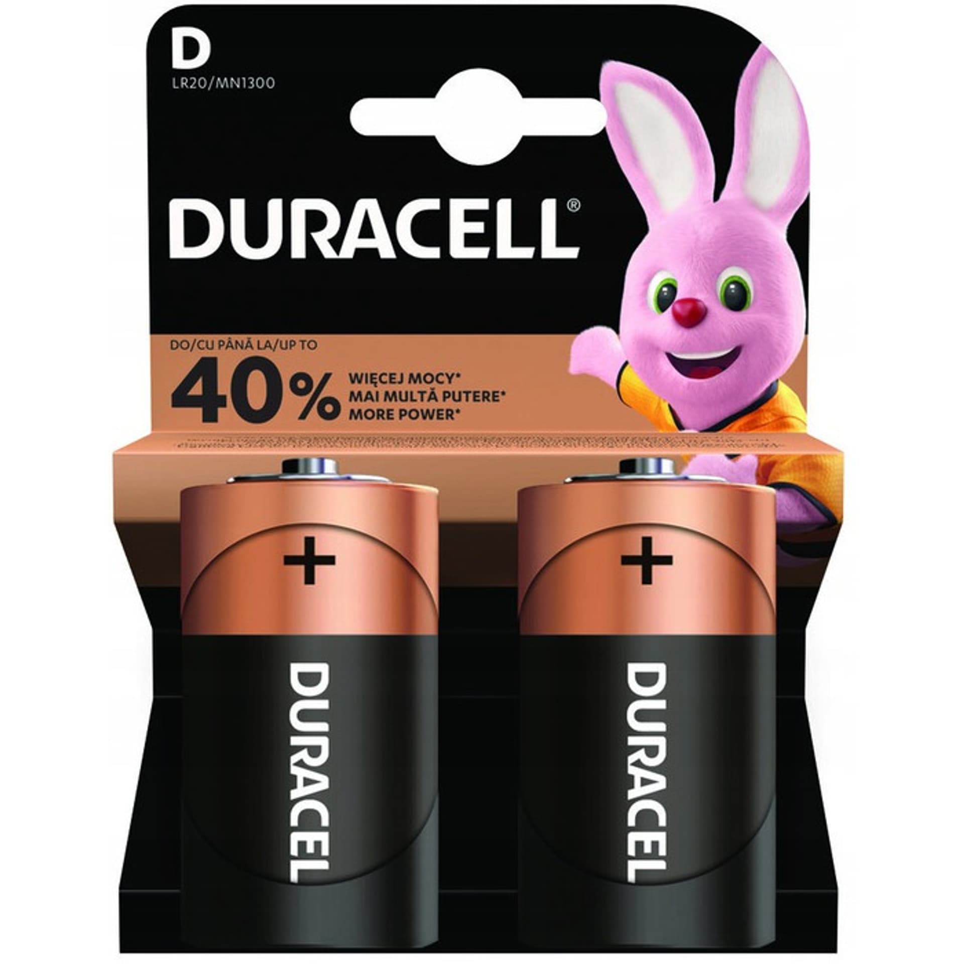 

2x Bateria Duracell LR20 alkaliczna LR20 Duracell 2szt.