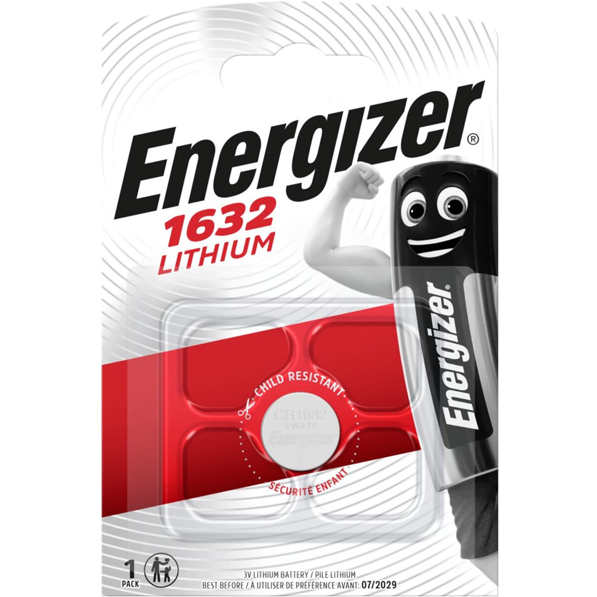 

BATERIA ENERGIZER SPECJALISTYCZNA LITHIUM CR1632 3V 1 SZTUKA