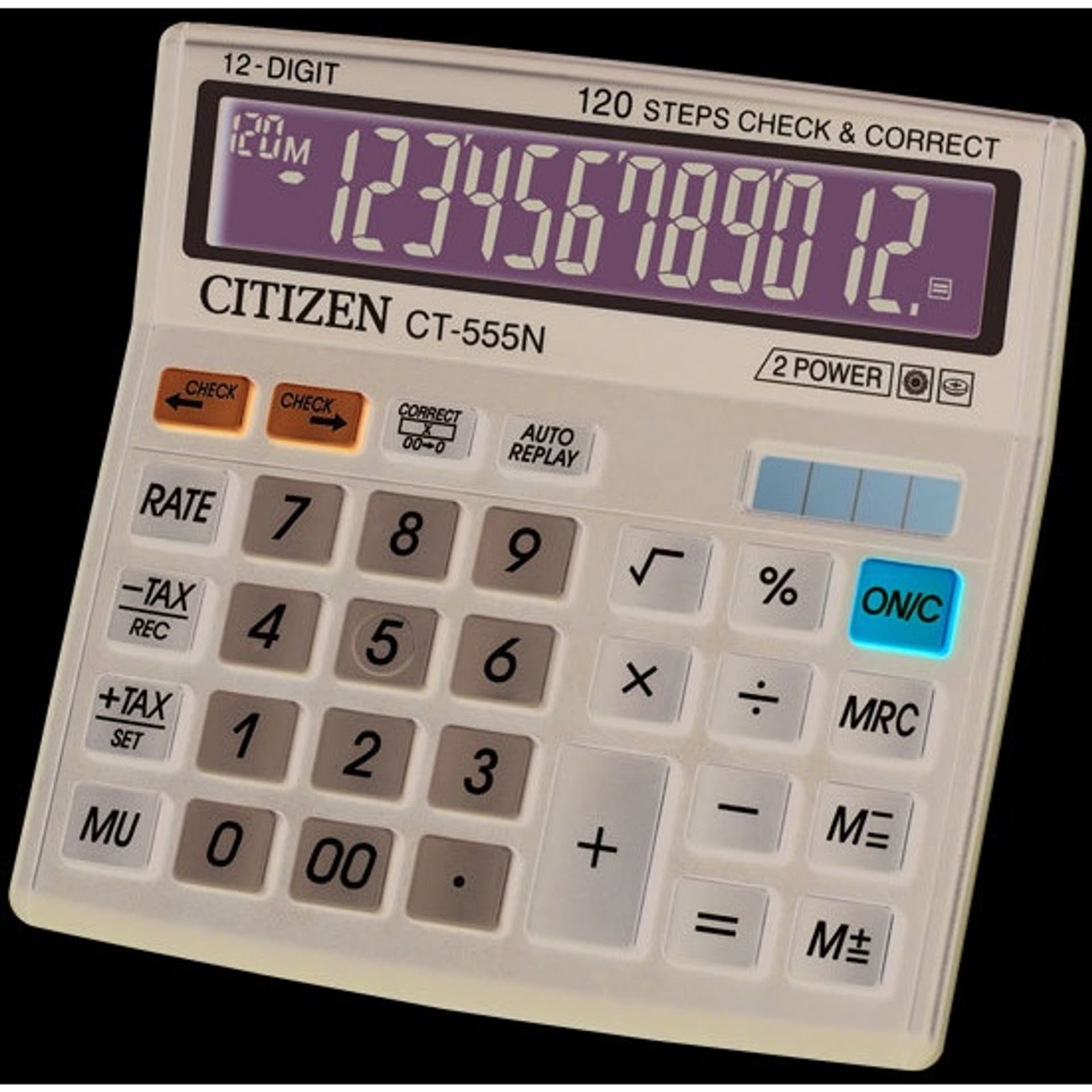 

Kalkulator CITIZEN CT-555N/W 12-poz.