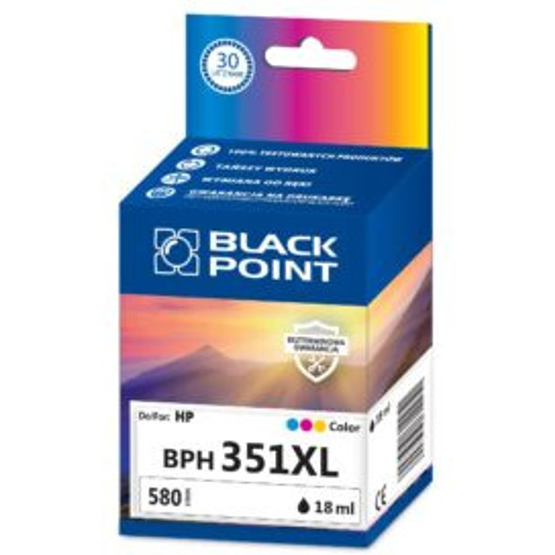 

Tusz BLACK POINT (BPH351XL) kolor 580str zamiennik HP (351XL/CB338EE) C280/5280/4260/6410/5780, 351xl/cb338ee) c280/5280/4260/6410/578