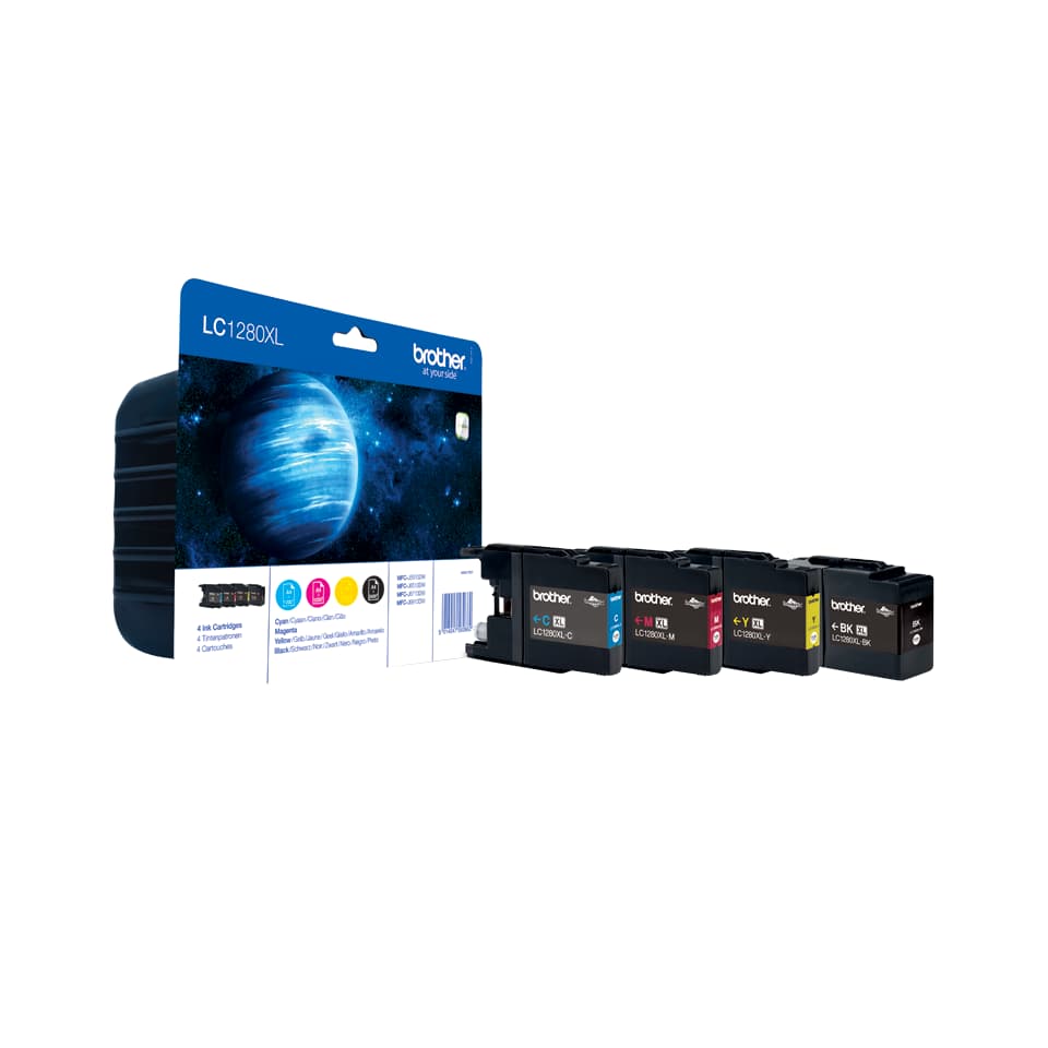 

Tusz BROTHER (LC1280XLVALBP) cza+nie+pur+żół (4szt)