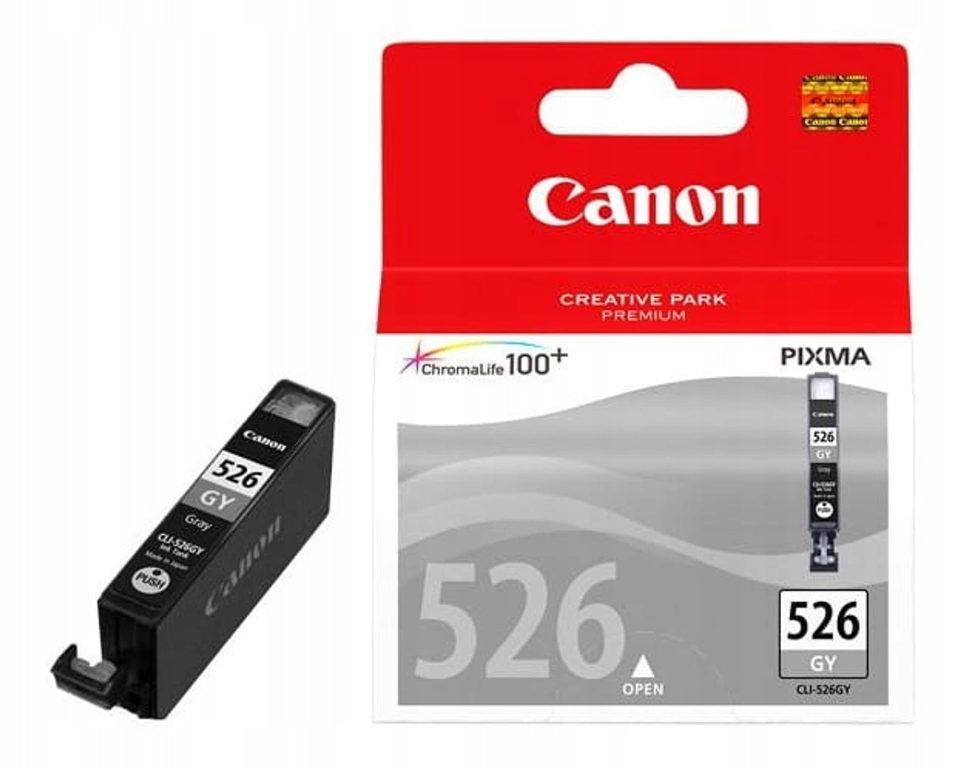 

Tusz CANON (CLI-526GY/4544B001) szary 500str IP4850/MG6150, Cli-526gy/4544b001) szary 500str ip4850/mg615