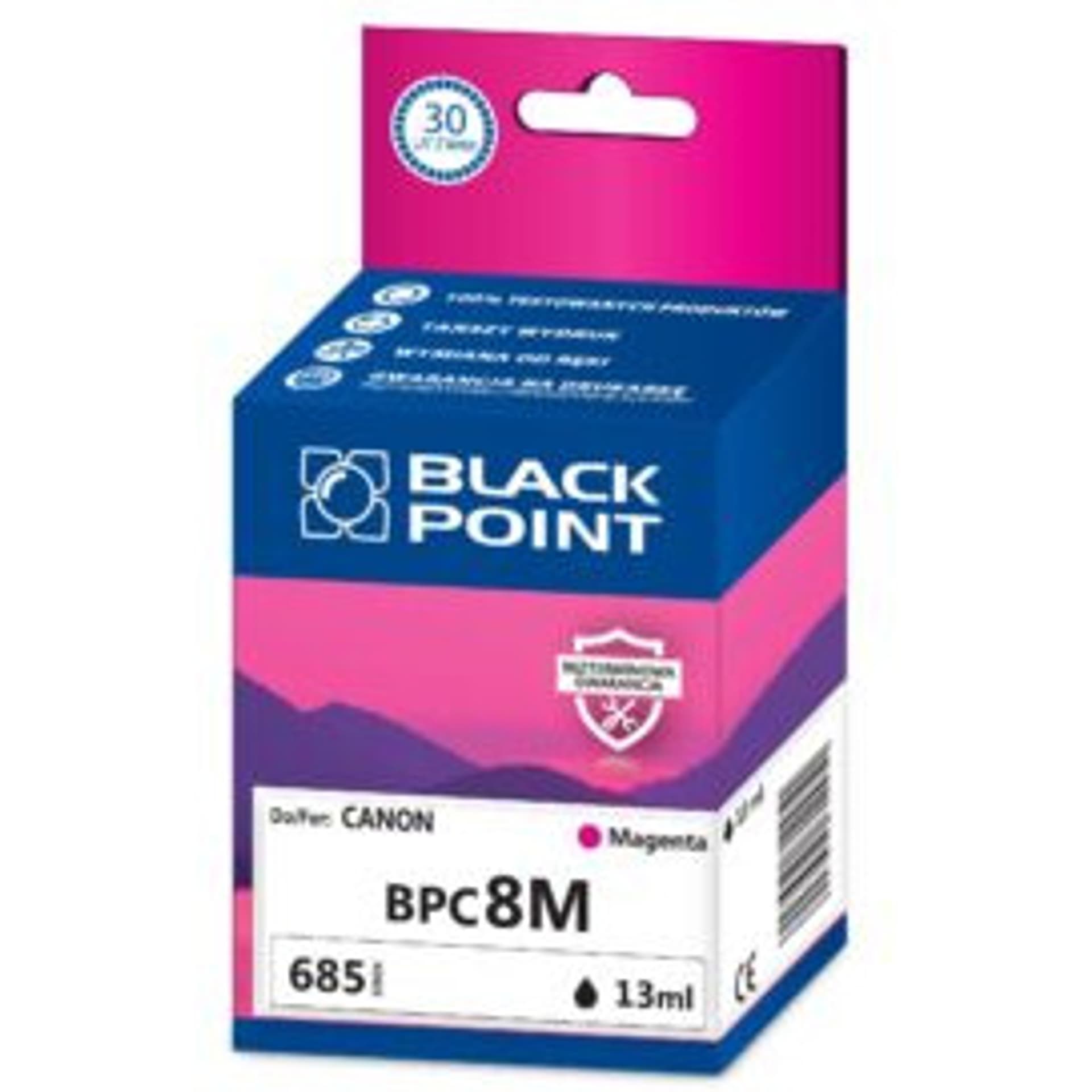 

Tusz BLACK POINT (BPC8M) purpurowy 900str zamiennik CANON (CLI-8M/0622B001) IP4200/4300/4500/5200, Cli-8m/0622b001) ip4200/4300/4500/520