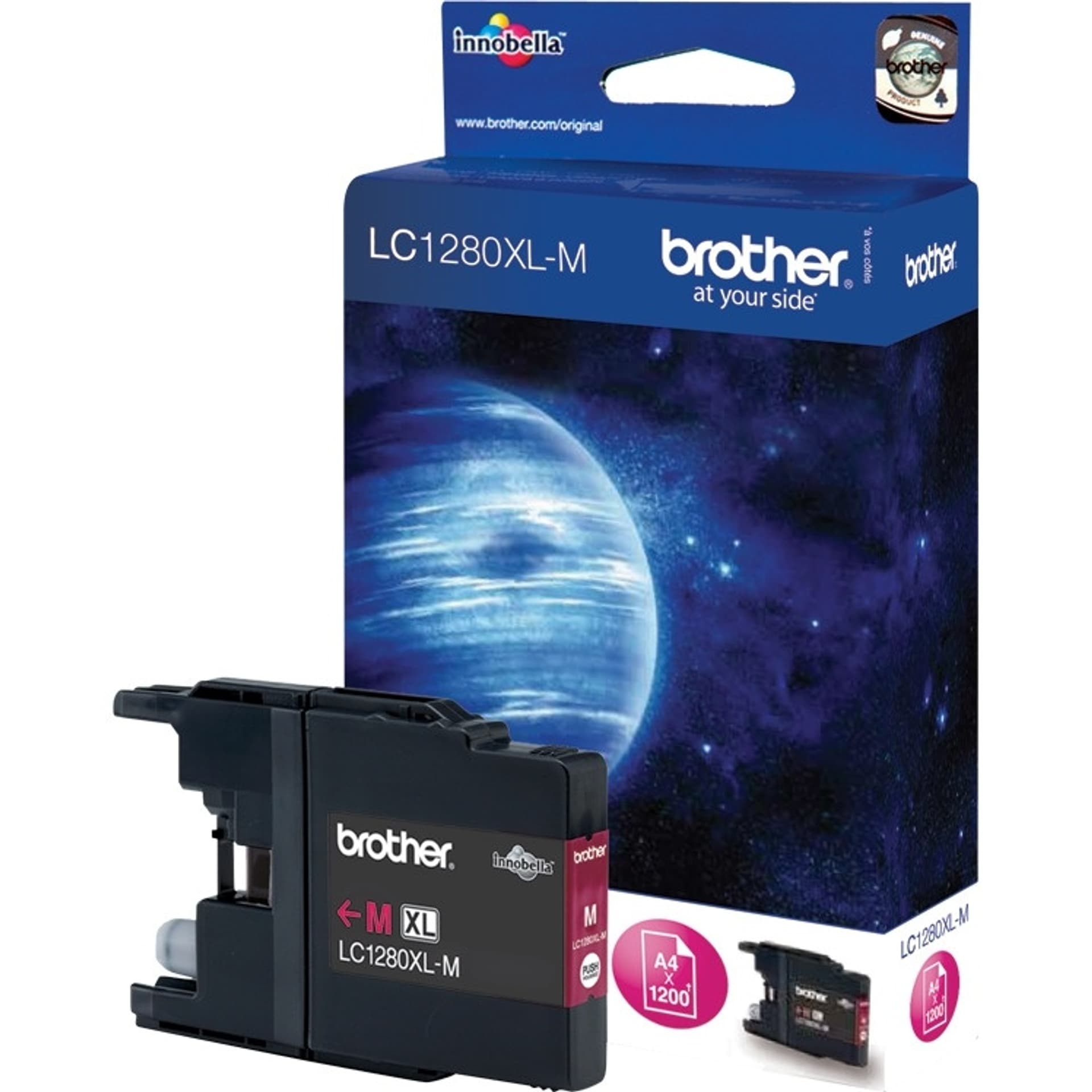 

Brother LC1280XLM Ink Cartridge, Magenta