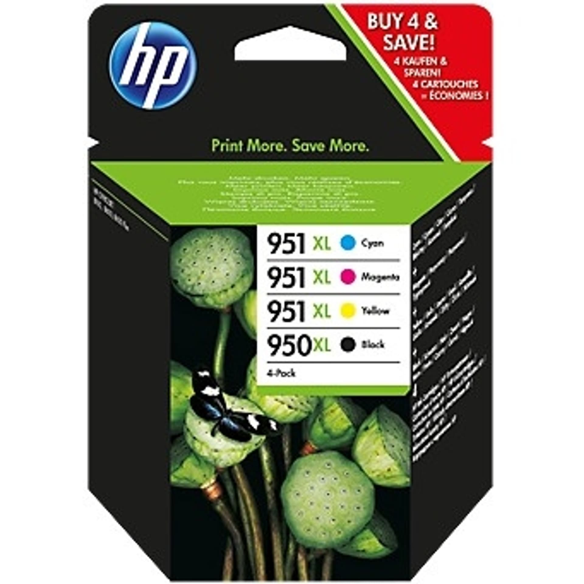 

Tusz HP 950XL/951XL (C2P43AE) cza+nie+pur+żół (4szt)