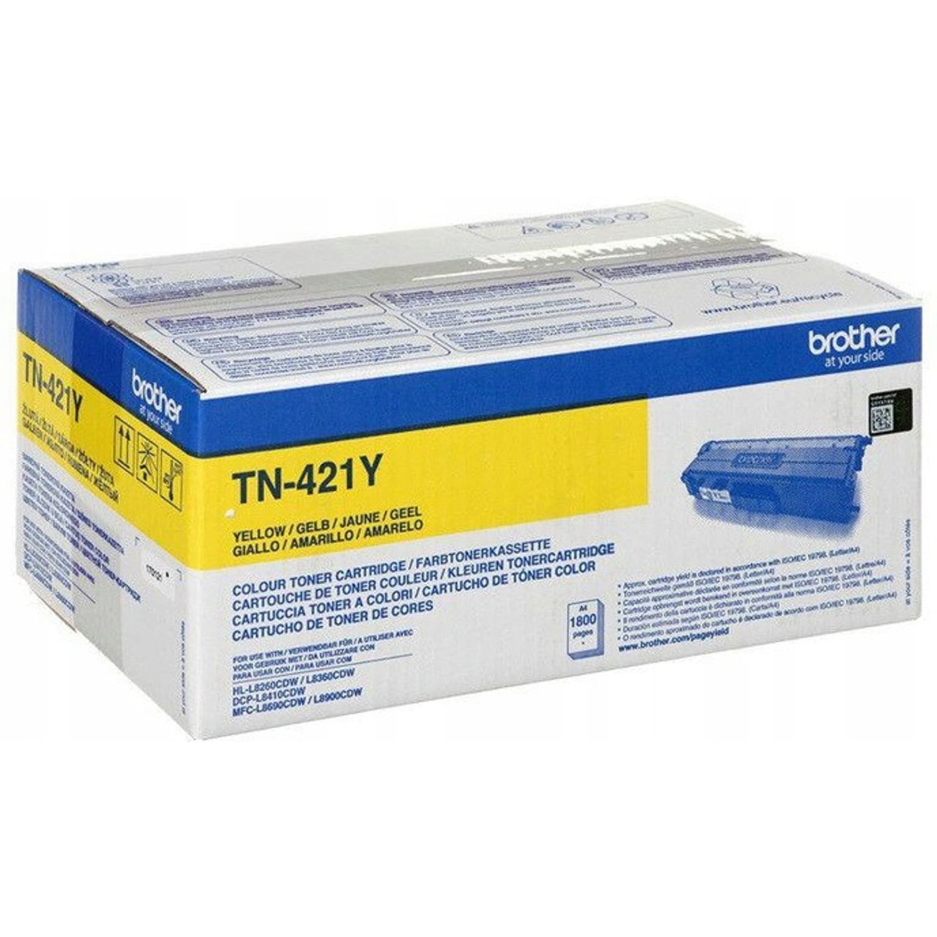 

Brother TN421Y Toner cartridge, Yellow