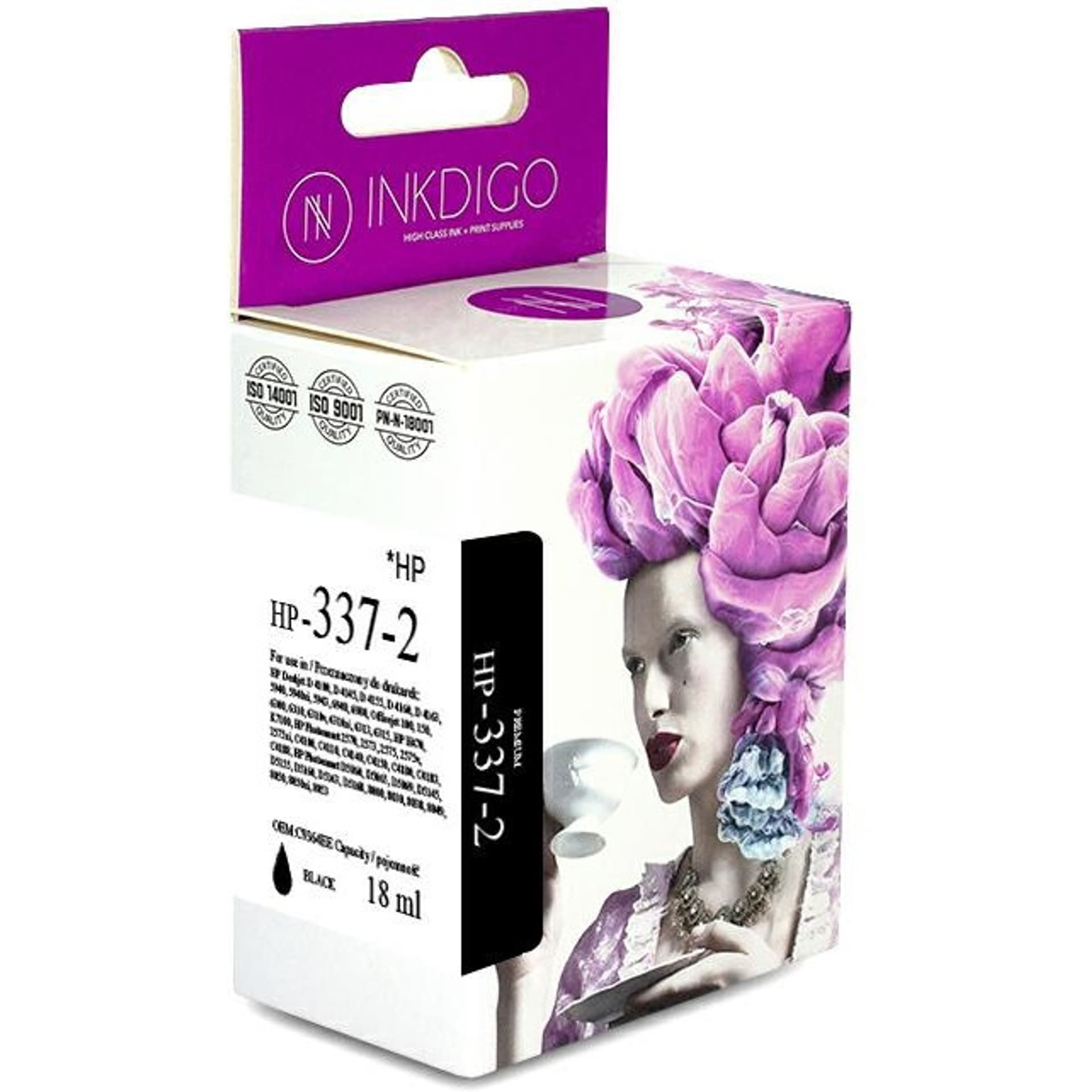 

Tusz INKDIGO (HP-337-2) czarny 18ml zamiennik HP (337/C9364EE)