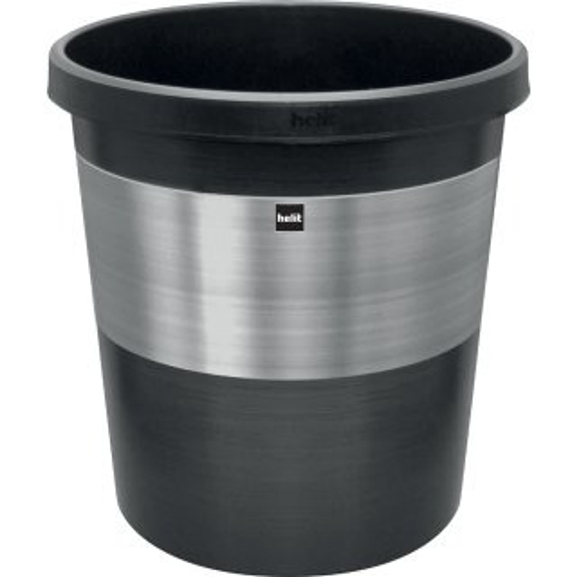 

Kosz plastikowy elegance 18l, kolor metalowo-czarny H6107399 MAPED
