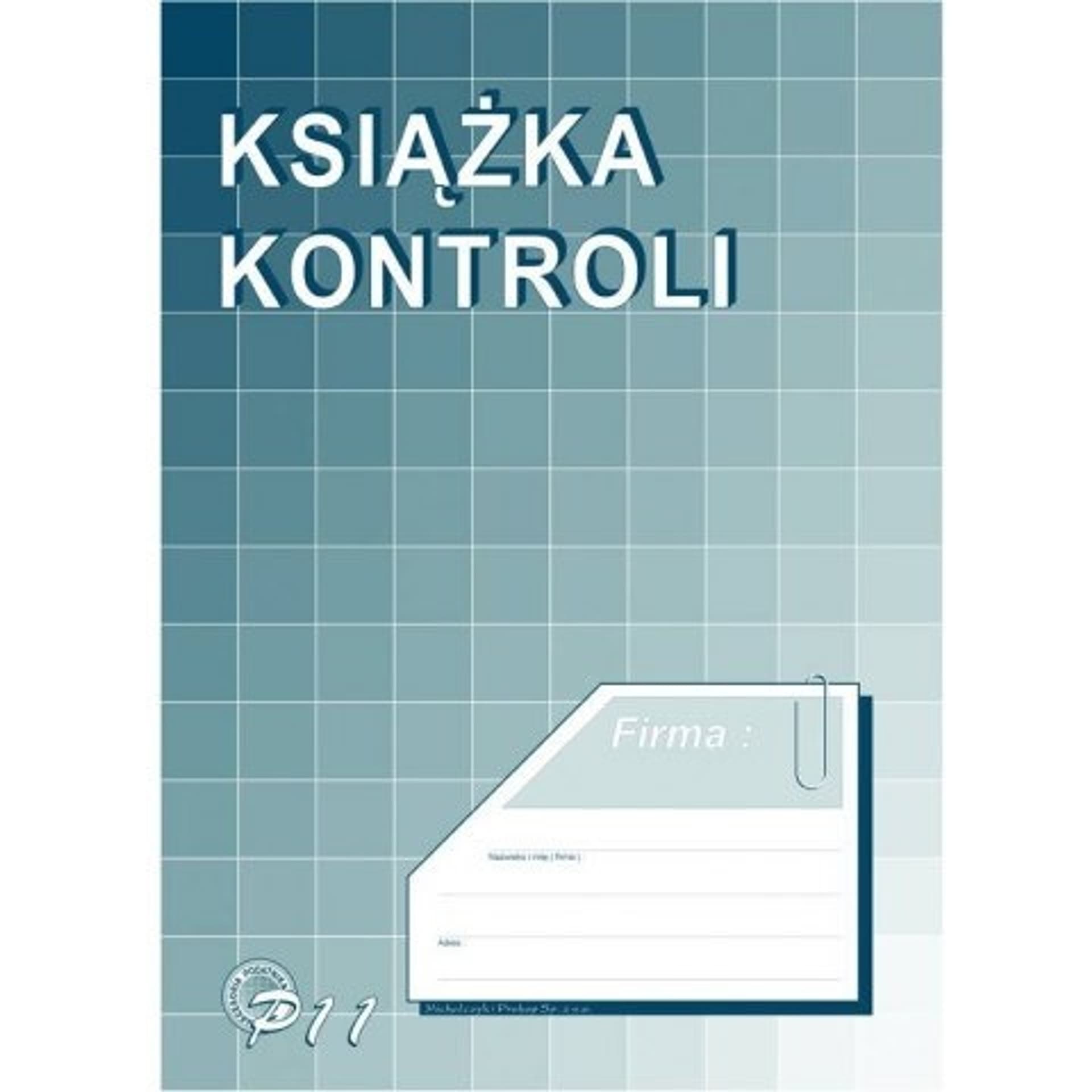 

P11 Książka kontroli A4 MICHALCZYK I PROKOP