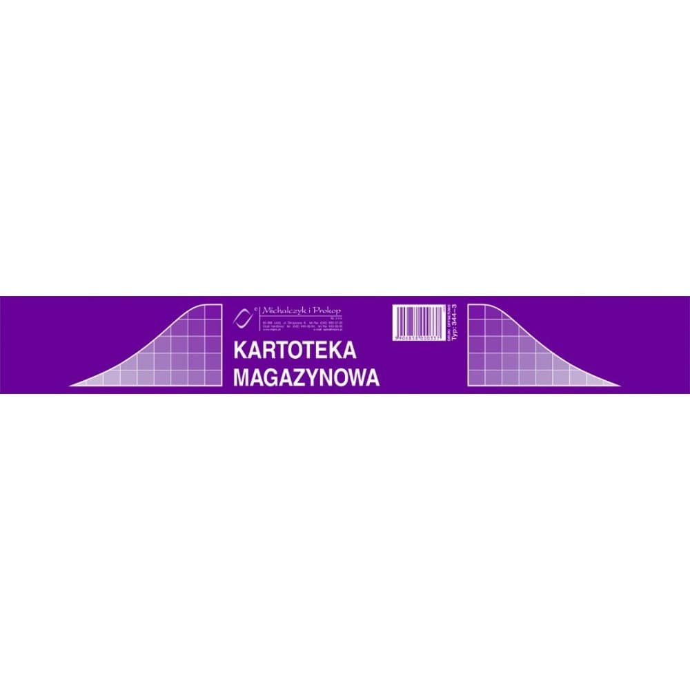 

344-3 Kartoteka magazynowa MICHALCZYK&PROKOP A5 50 kartek