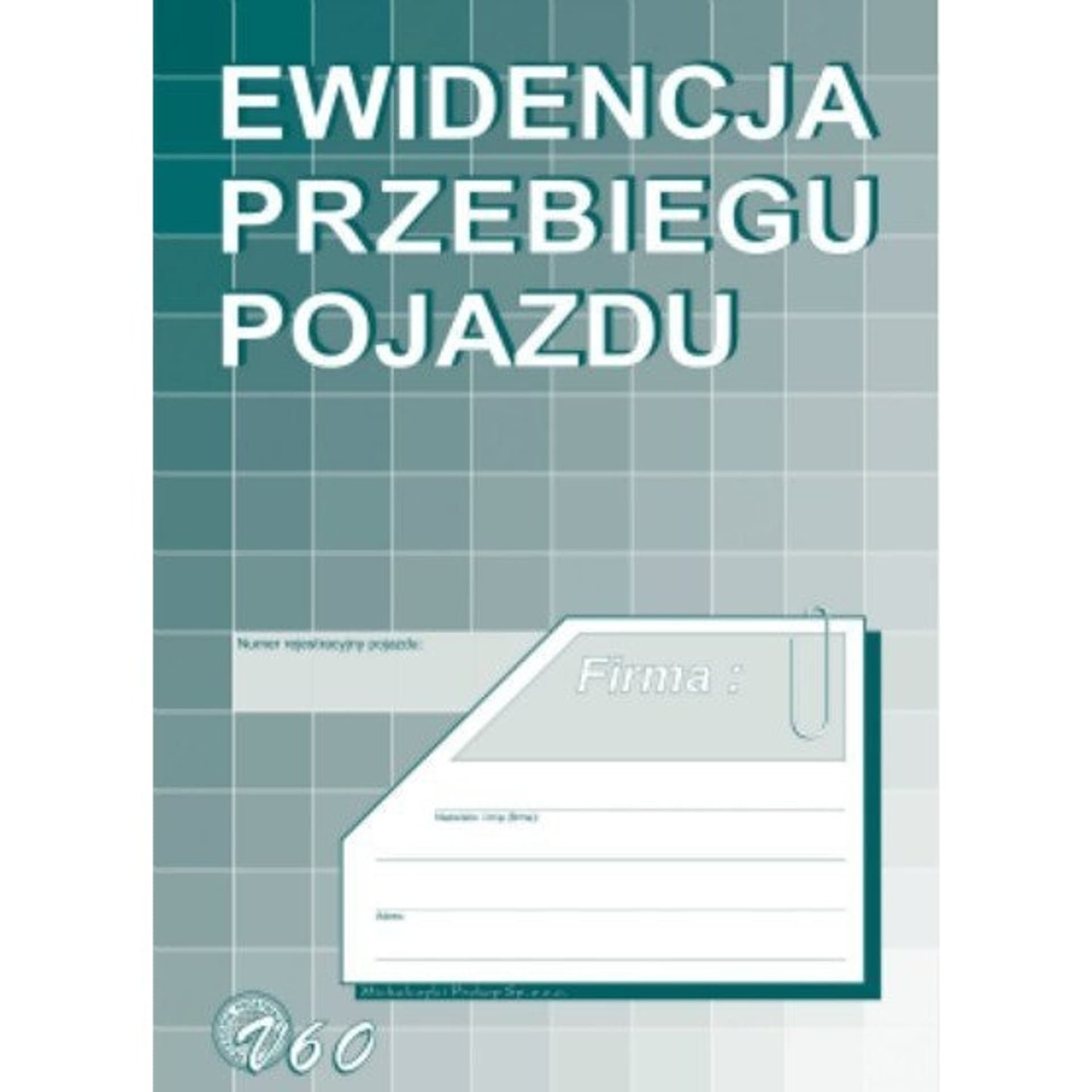 

V-60 Ewidencja przebiegu pojazdu MICHALCZYK&PROKOP