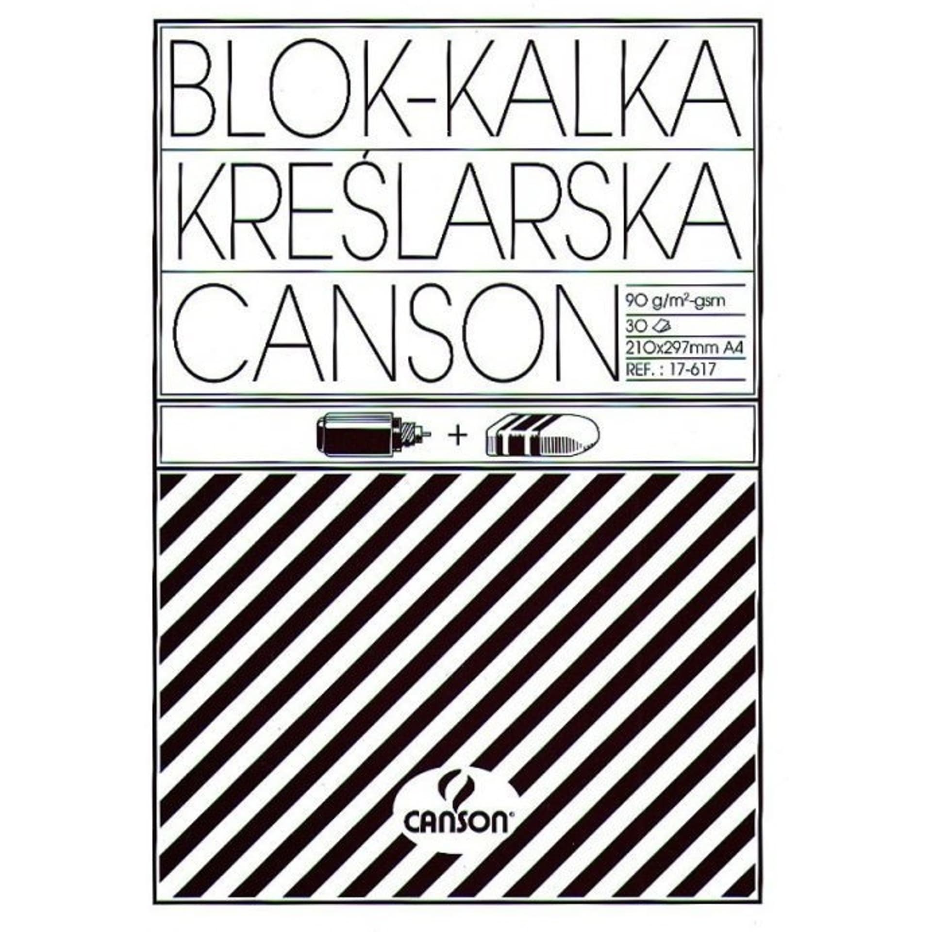 

Kalka kreślarska A4 30k 90/95g blok 200005322 CANSON