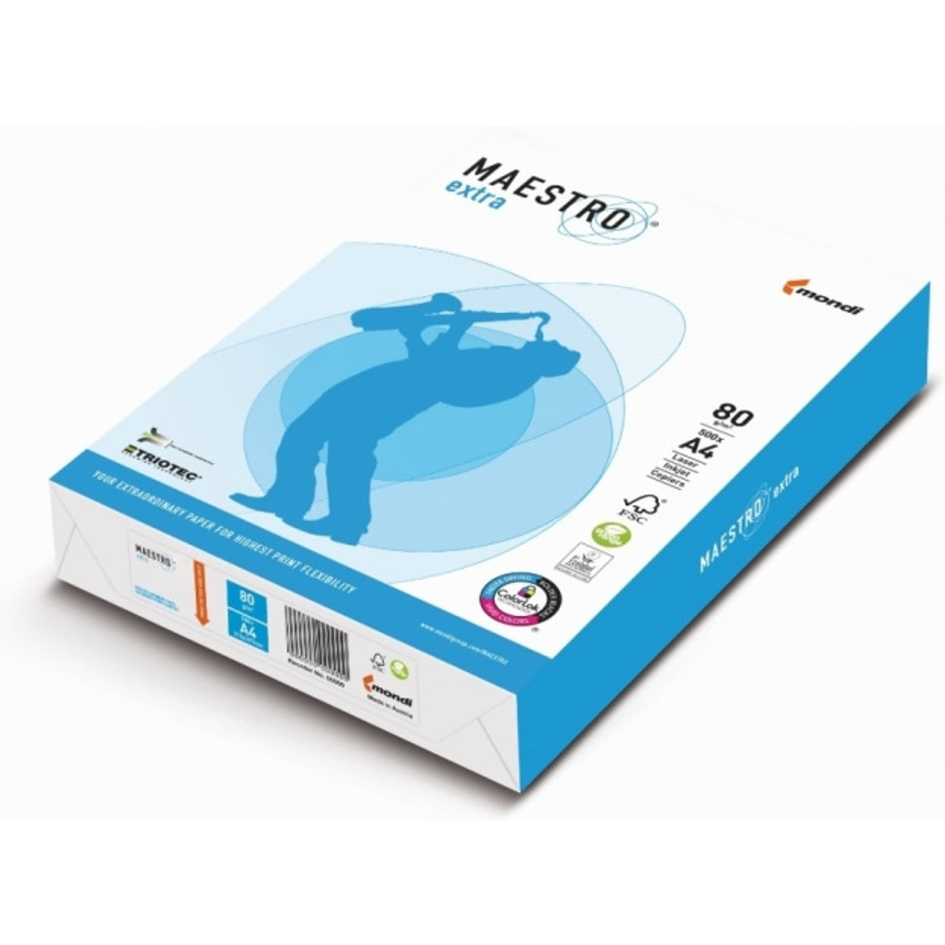 

Papier ksero A4 80g (5ryz) MAESTRO EXTRA TRIOTEC 170CIE 9457A80, 5ryz) maestro extra triotec 170cie 9457a8