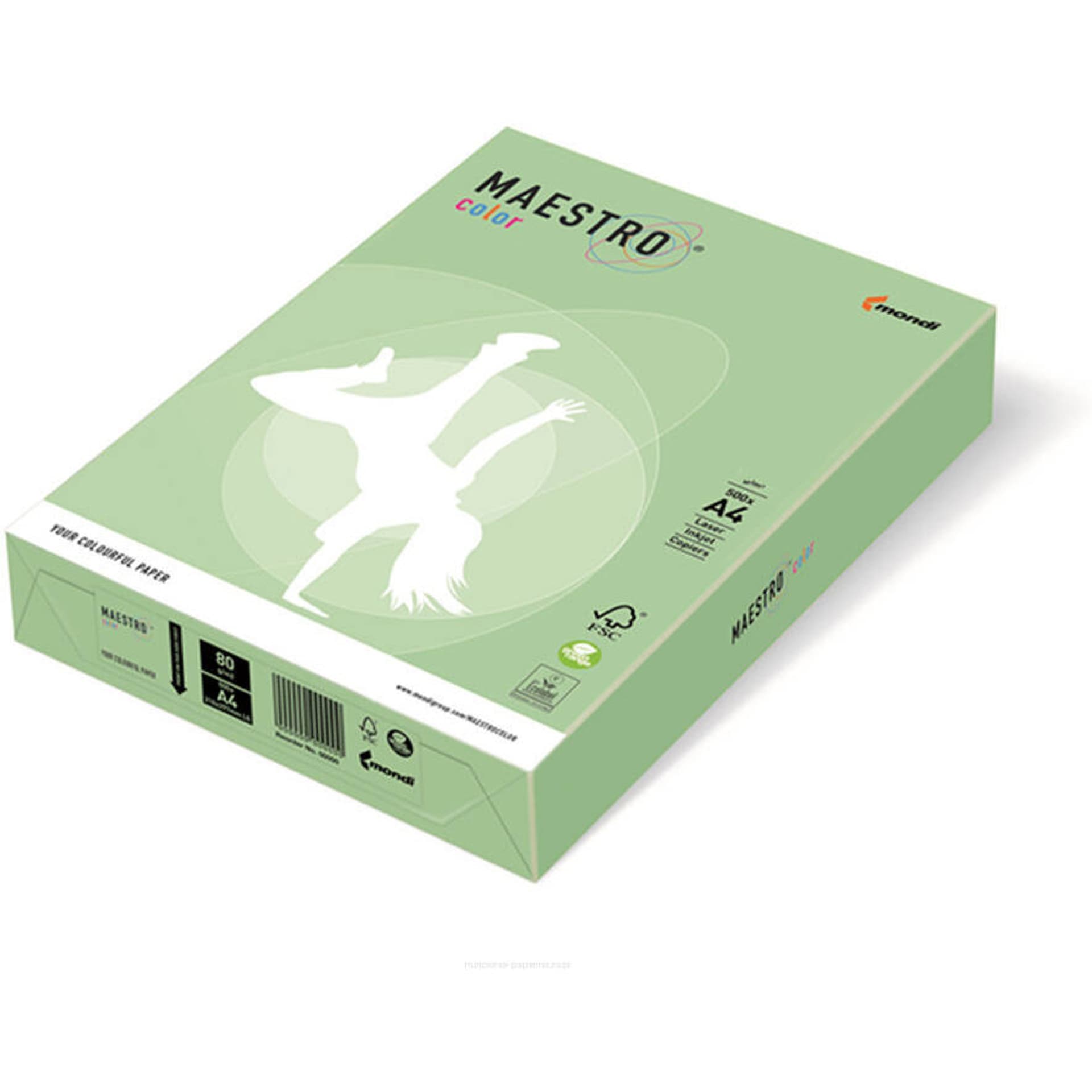

Papier ksero A4 160g MAESTRO COLOR MG28 pastel zielony 250a