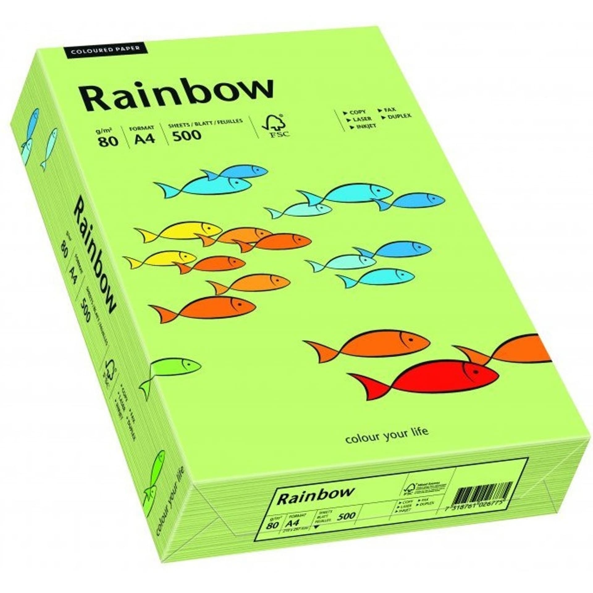 

Papier ksero A4 80g RAINBOW R74 jasnozielony 88042607