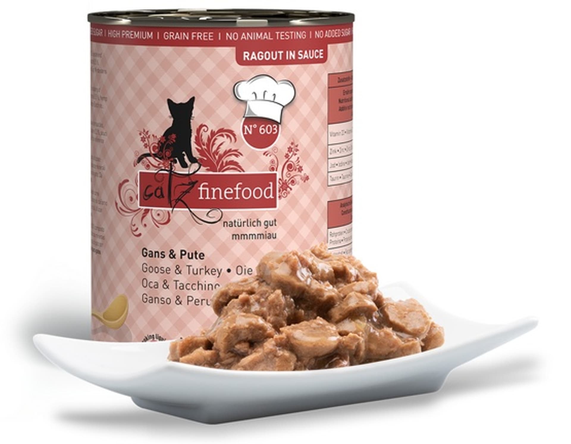 

Catz Finefood Ragout N.603 Gęś i Indyk puszka 380g