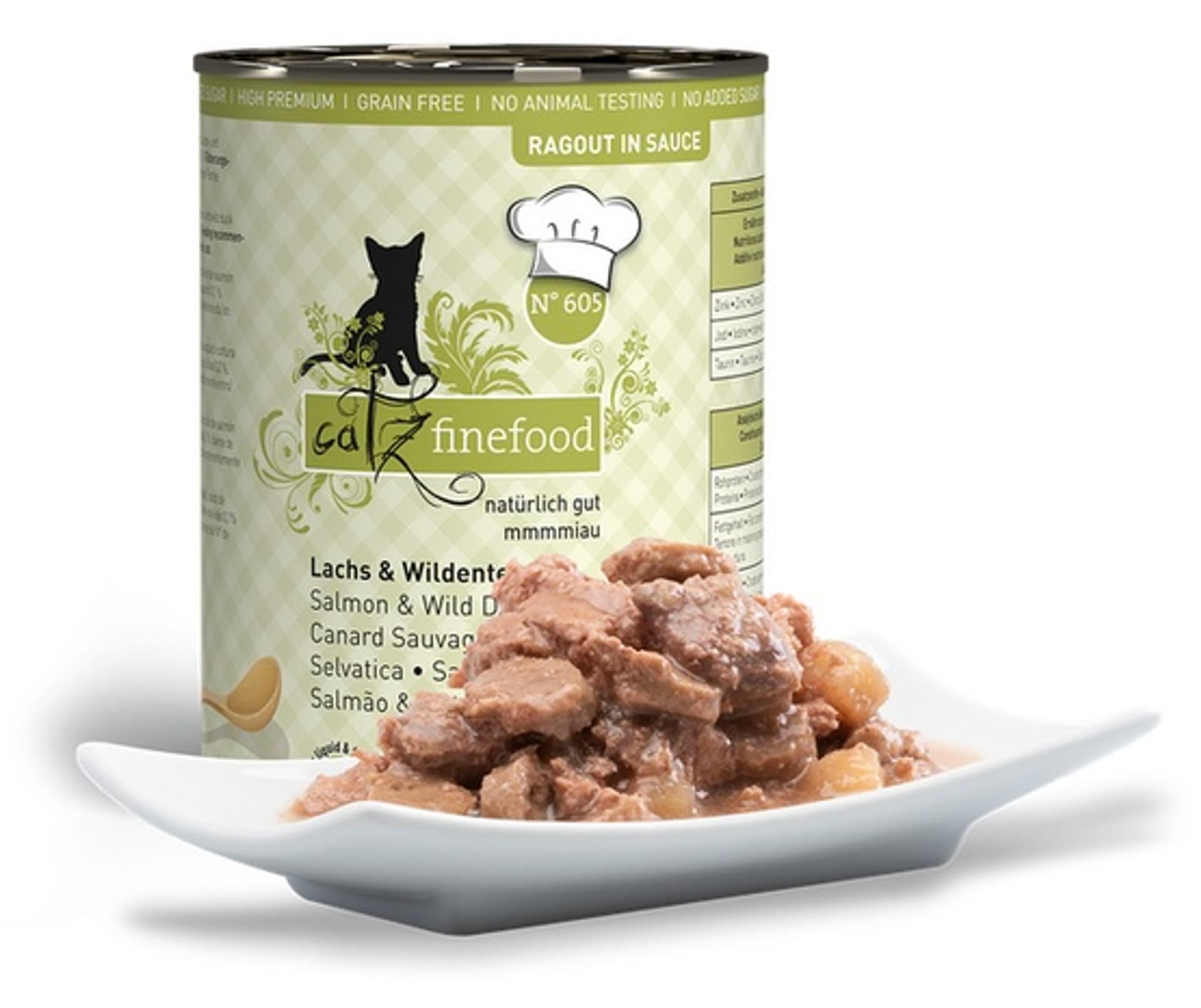 

Catz Finefood Ragout N.605 Łosoś i Dzika Kaczka puszka 380g