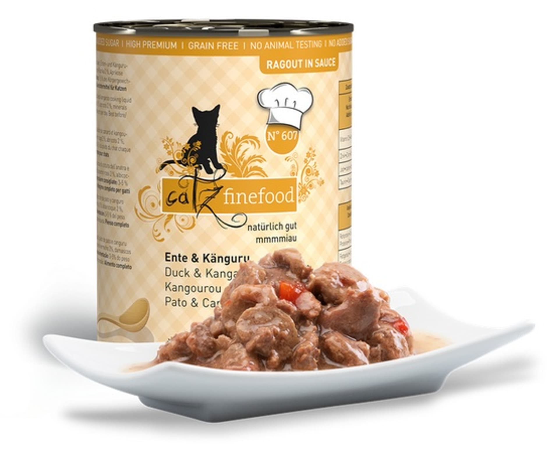 

Catz Finefood Ragout N.607 Kaczka i Kangur puszka 380g