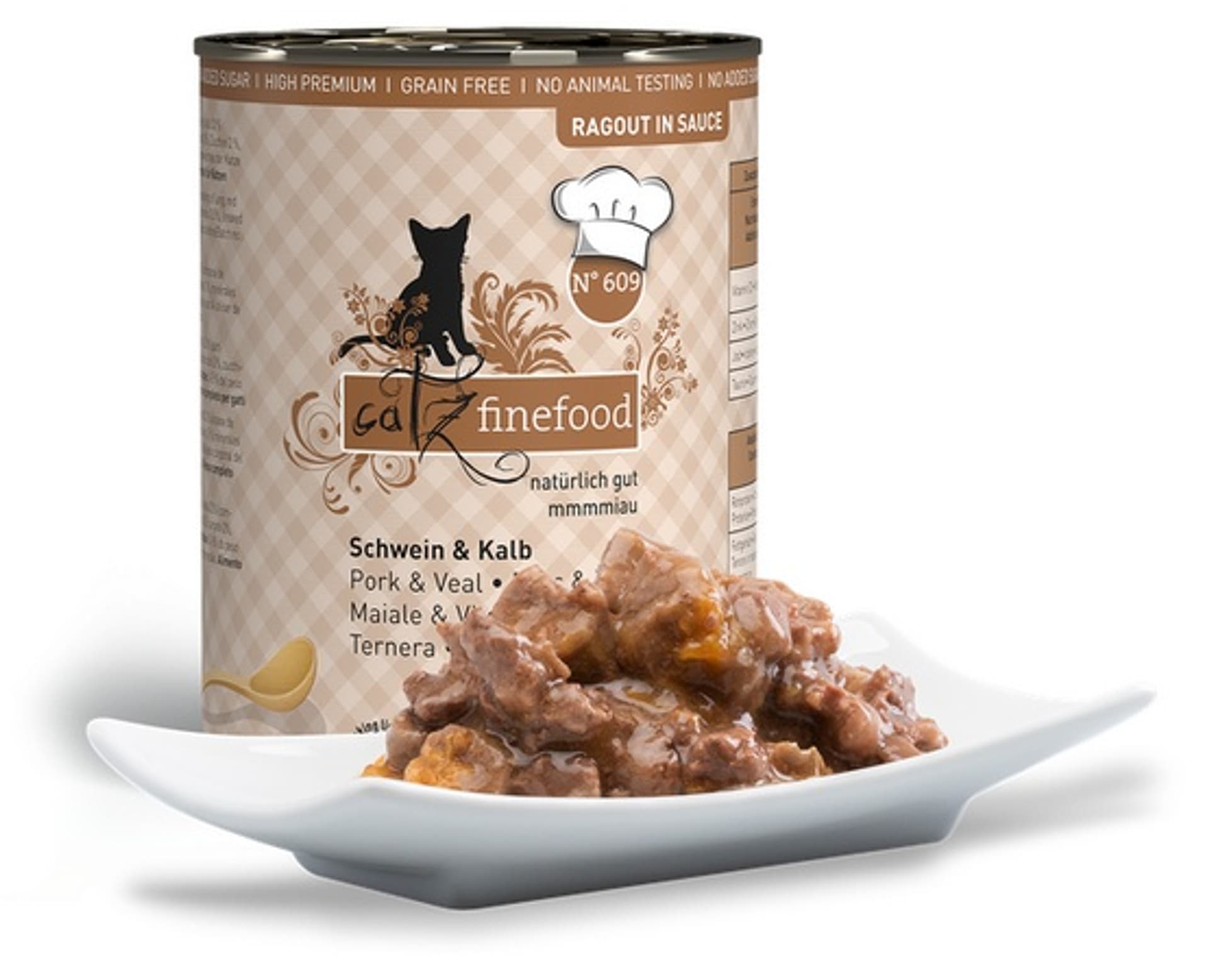 

Catz Finefood Ragout N.609 Wieprzowina i Cielęcina puszka 380g