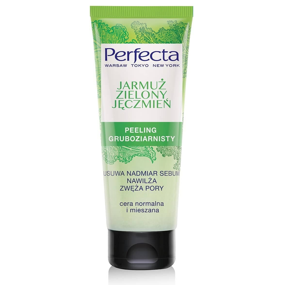 

Perfecta Oczyszczanie Peeling gruboziarnisty Jarmuż i Zielony Jęczmień 75ml