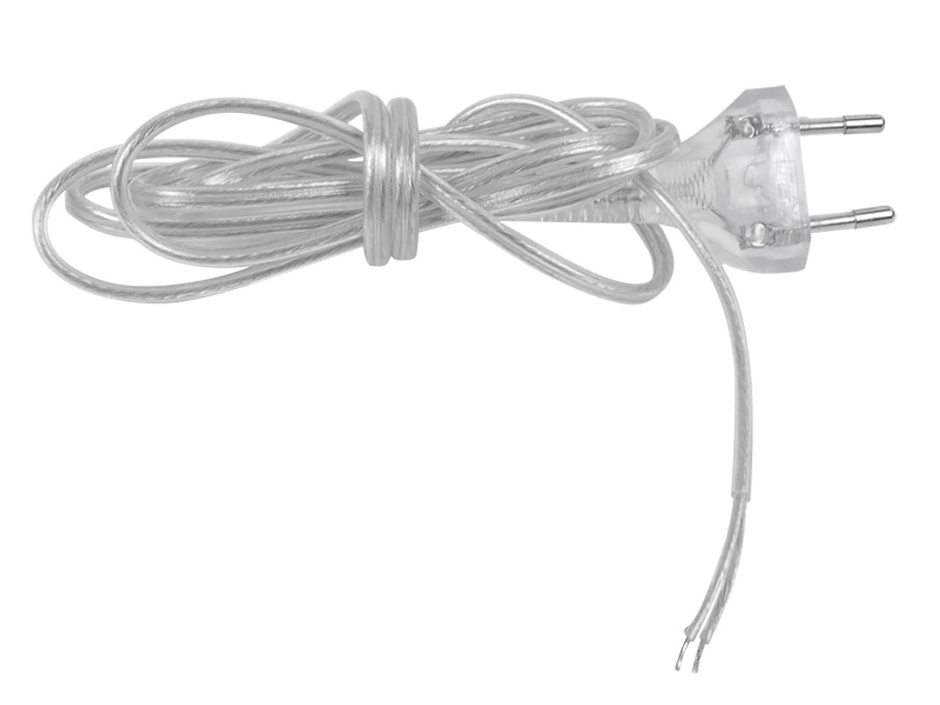 

1 szt. Kabel zasilający sieciowy 1.5 m, bez końcówki, transparentny.