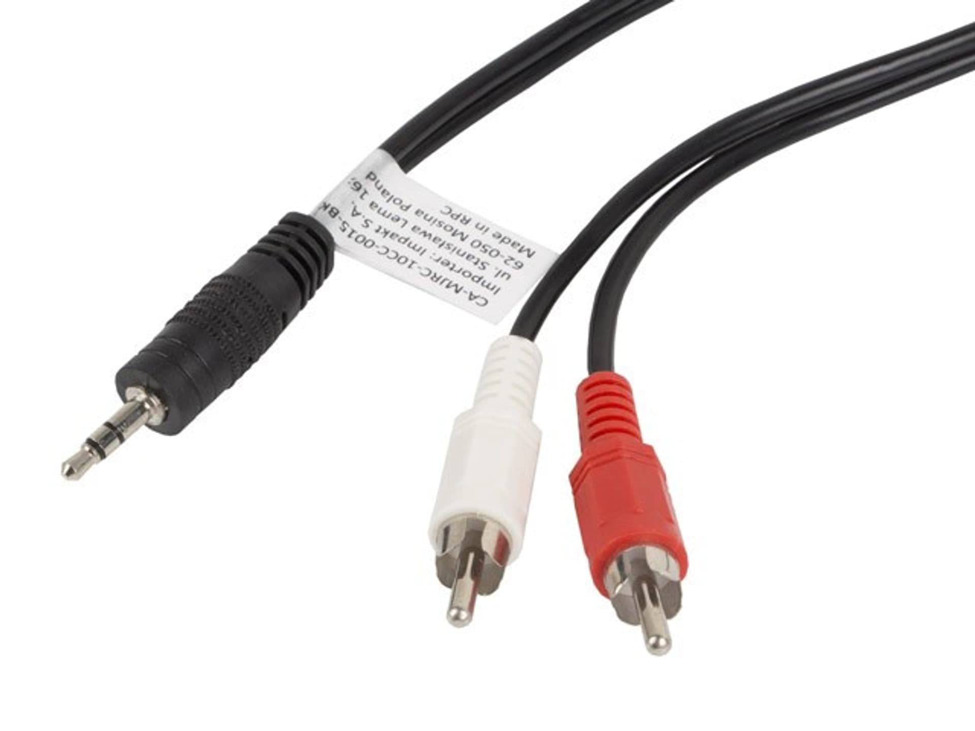 

LANBERG CA-MJRC-10CC-0015-BK Czarny 1.5m /s1x MiniJack 3.5 mm 2x RCA