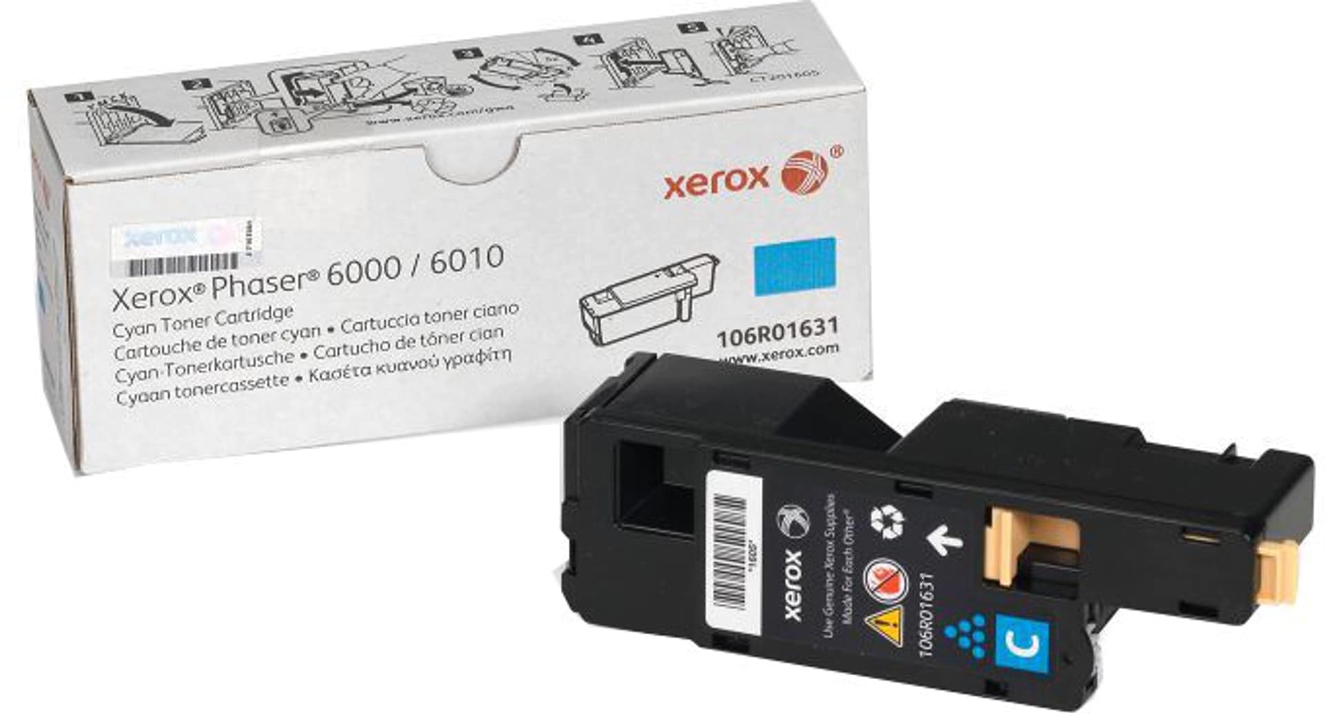 

Xerox oryginalny toner 106R01631, cyan, 1000s, Europy Wschodniej, Xerox Phaser 6000, 6010, O