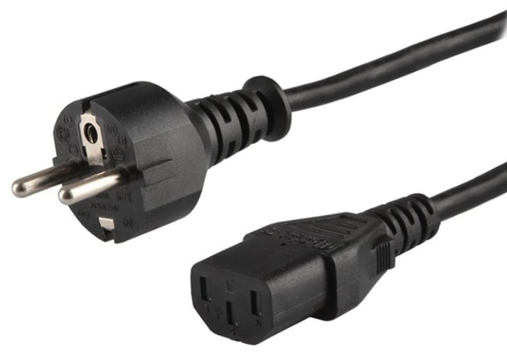 

Kabel zasilający Schuko męski - IEC C13, 1,2m, CL-89