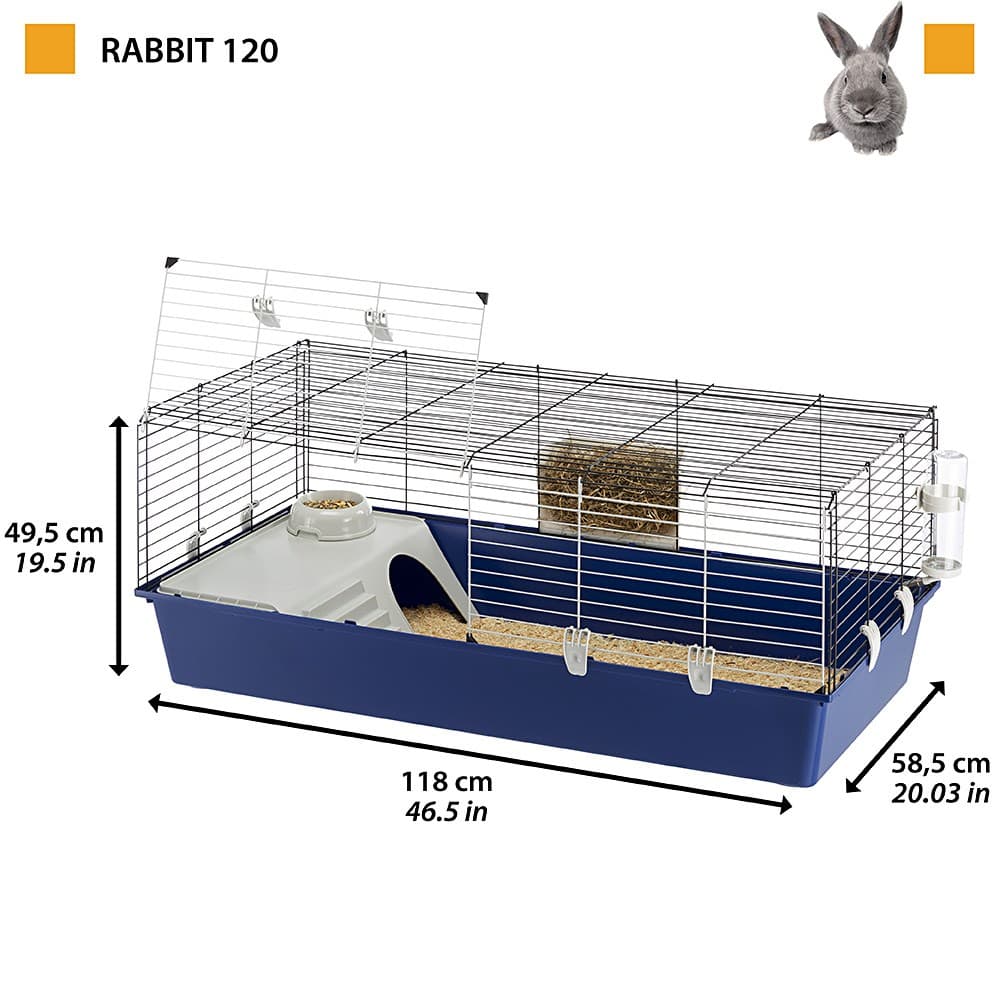 

RABBIT 120 (x1) - klatka dla królików, X1) - klatka dla królikó