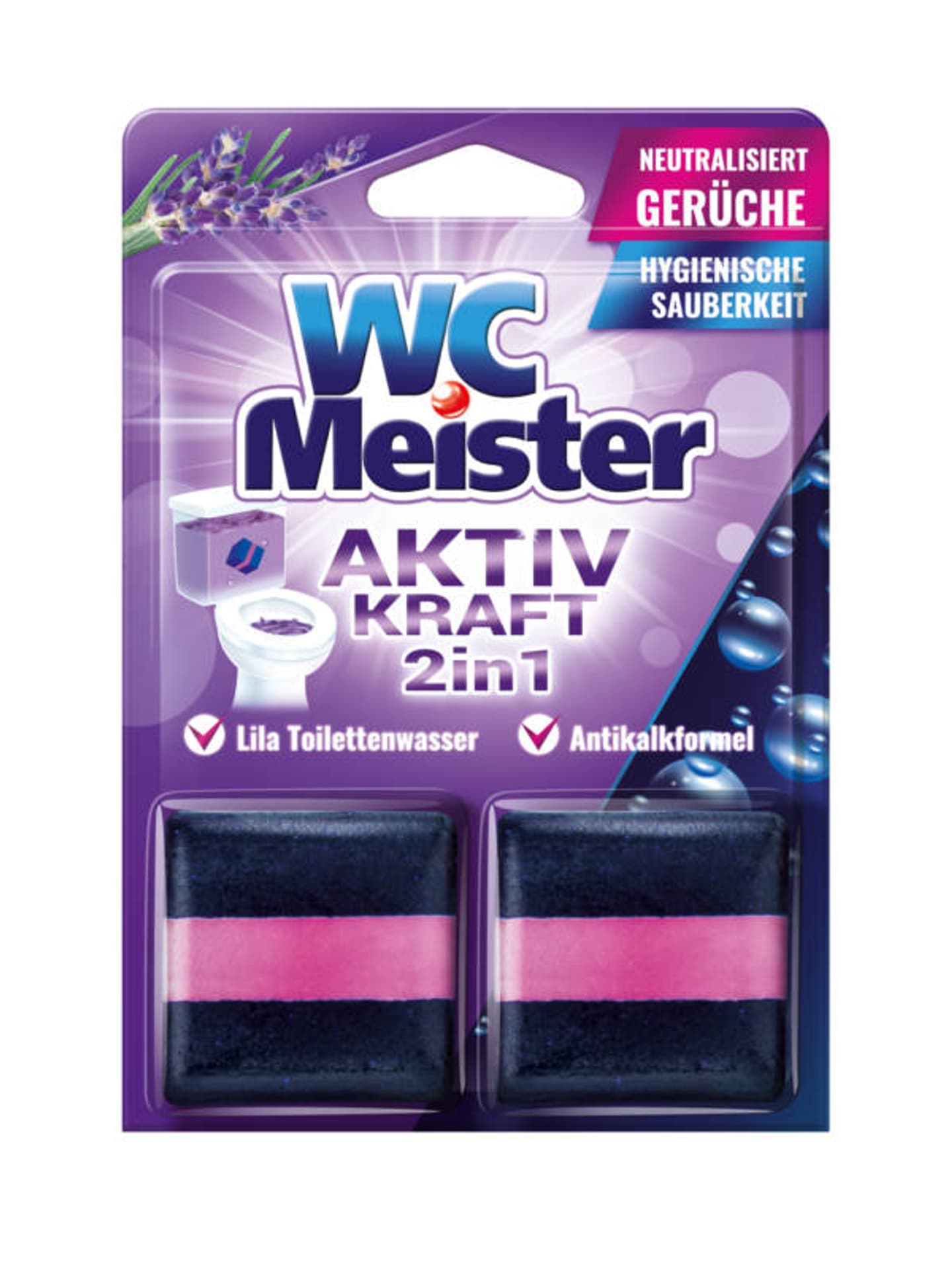 

WC Meister Kostka barwiąca do spłuczki 2szt Lawenda 100g