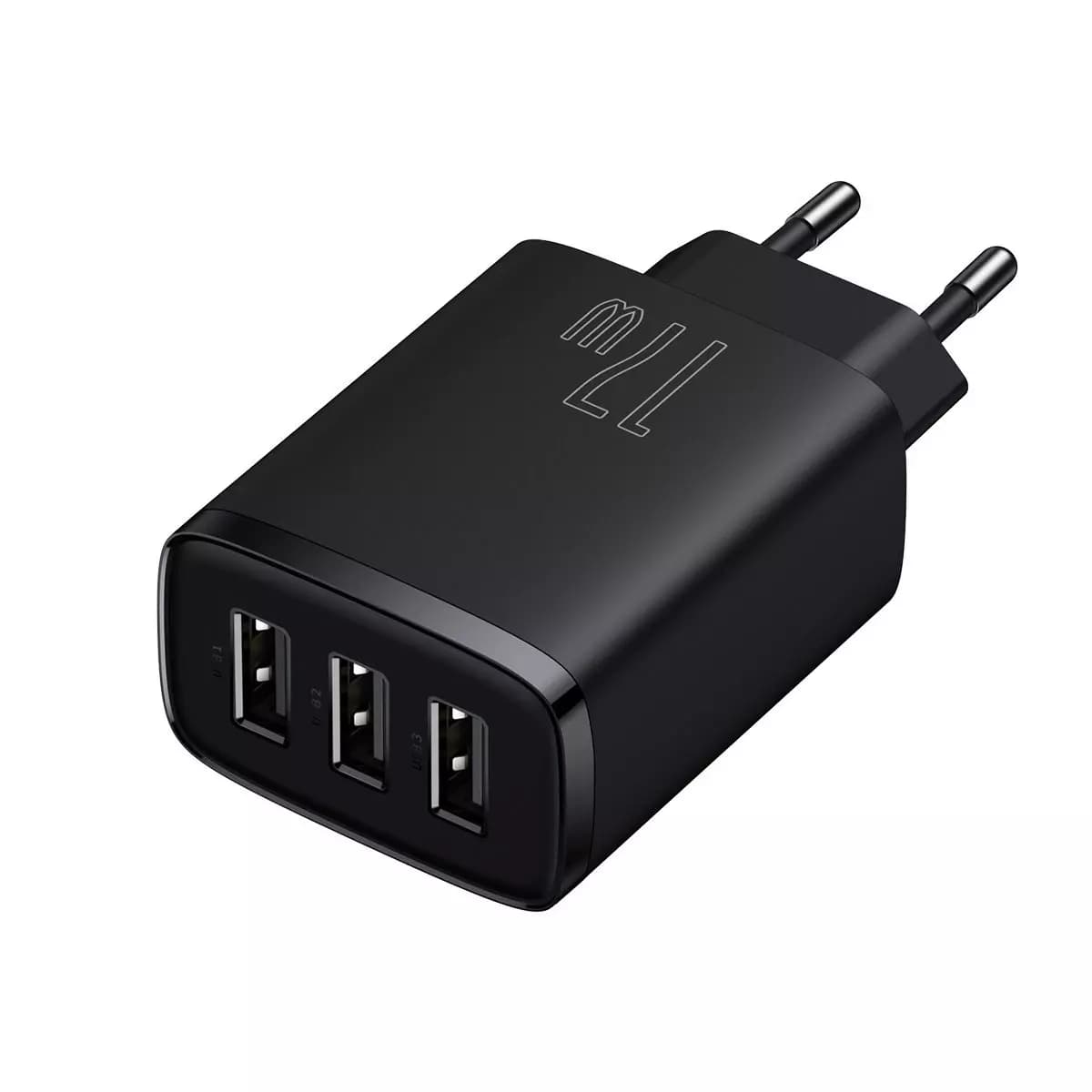 

Ładowarka sieciowa Baseus Compact 3x USB Type A 17W Czarna
