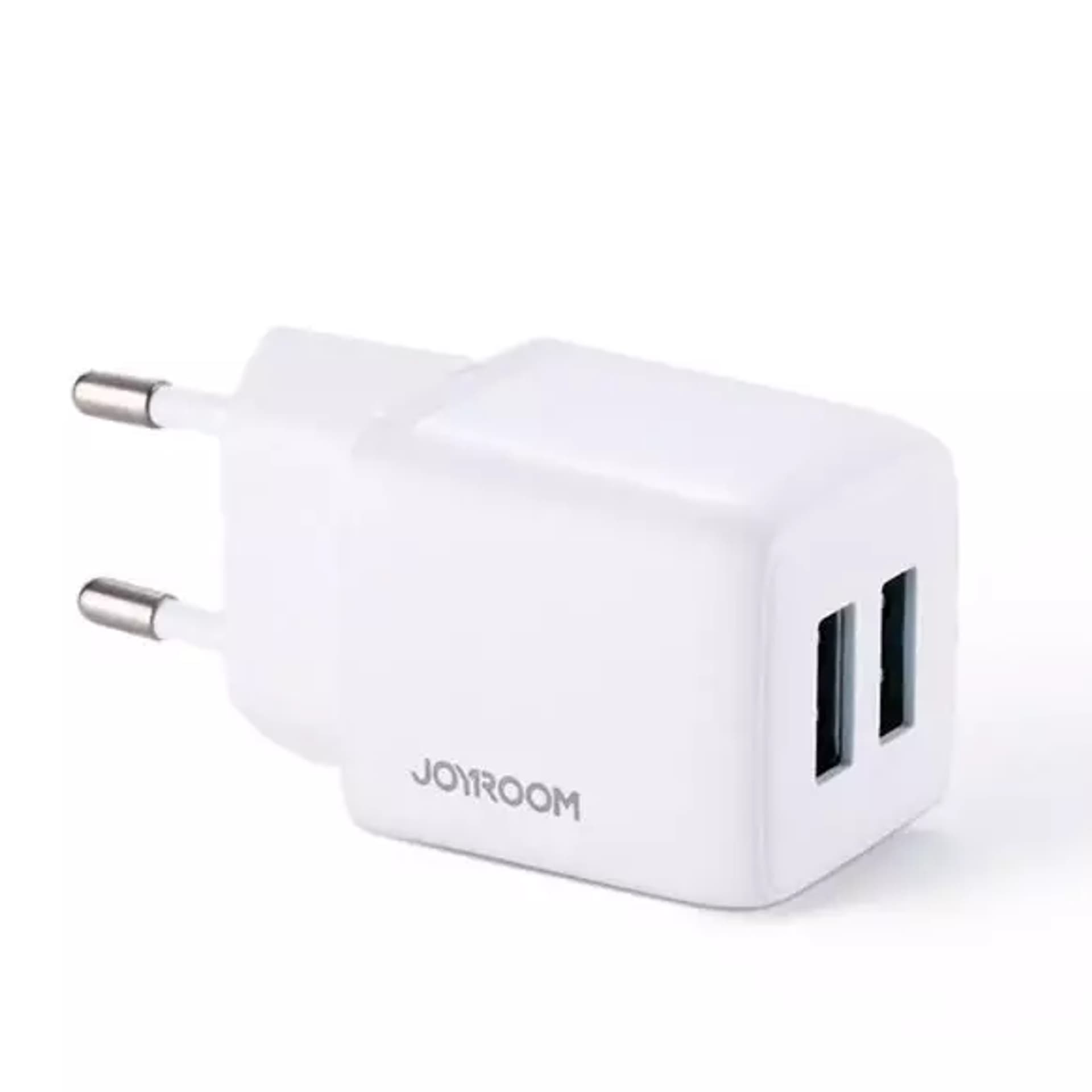 

Joyroom ładowarka sieciowa 2x USB 12W 2,4A biały (L-2A121)