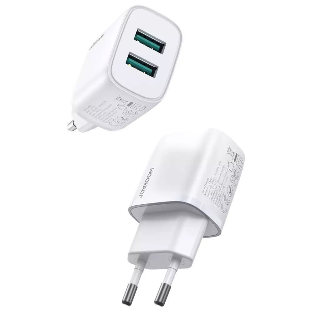 

Joyroom ładowarka sieciowa 2x USB 2,1 A biała (L-2A101)