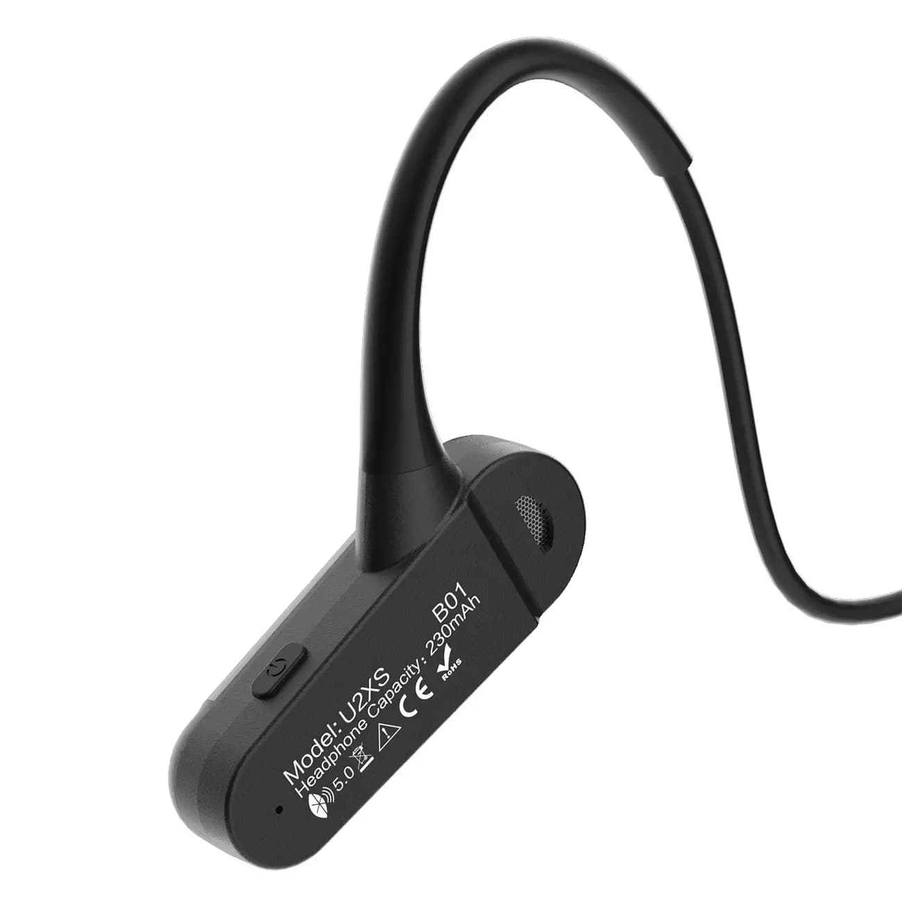 

Dudao bezprzewodowe słuchawki sportowe Air Conduction Bluetooth 5.0 230 mAh czarne (U2XS)