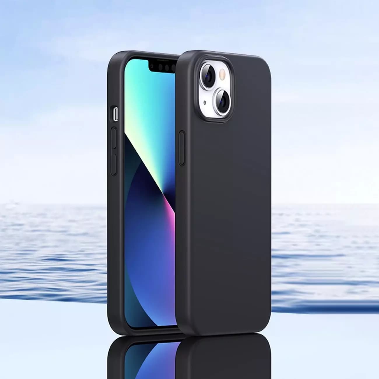 

Ugreen LP625 Silky Silicone Protective Case gumowe elastyczne silikonowe etui na telefon do iPhone 14 czarny (90919)