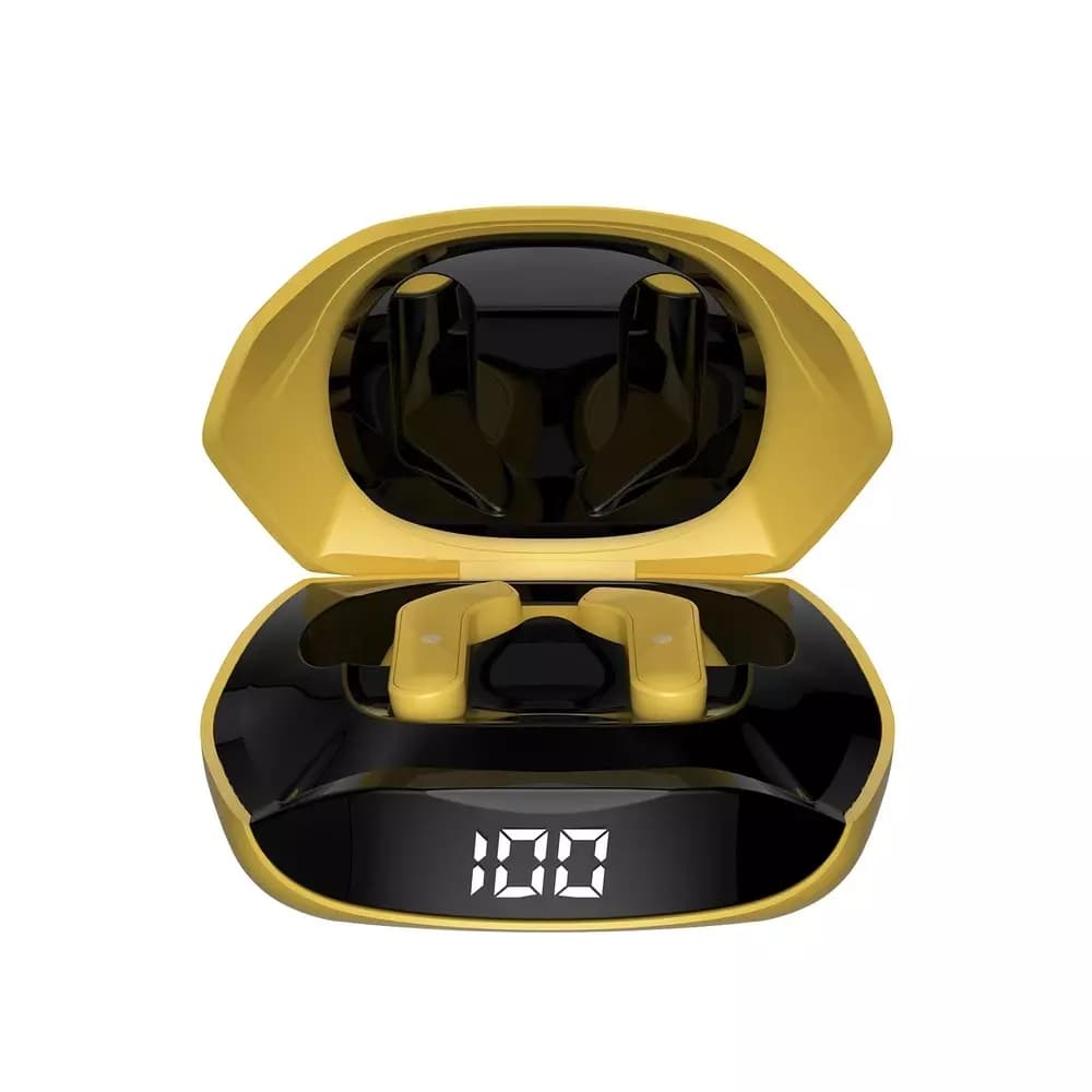 

Dudao dokanałowe słuchawki bezprzewodowe TWS Bluetooth 5.2 żółty (U16H-yellow)