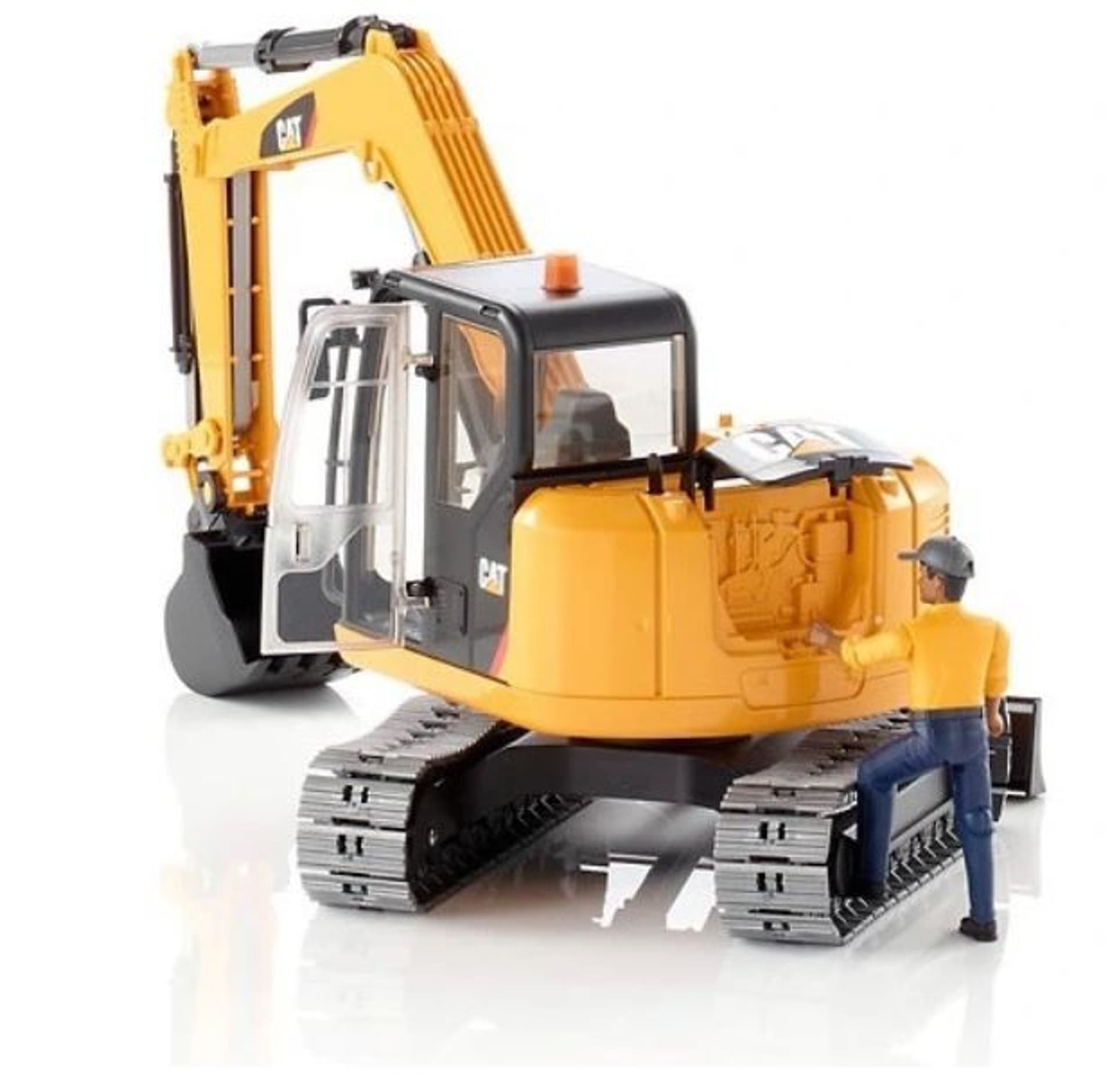 

Minikoparka CAT z figurka robotnika