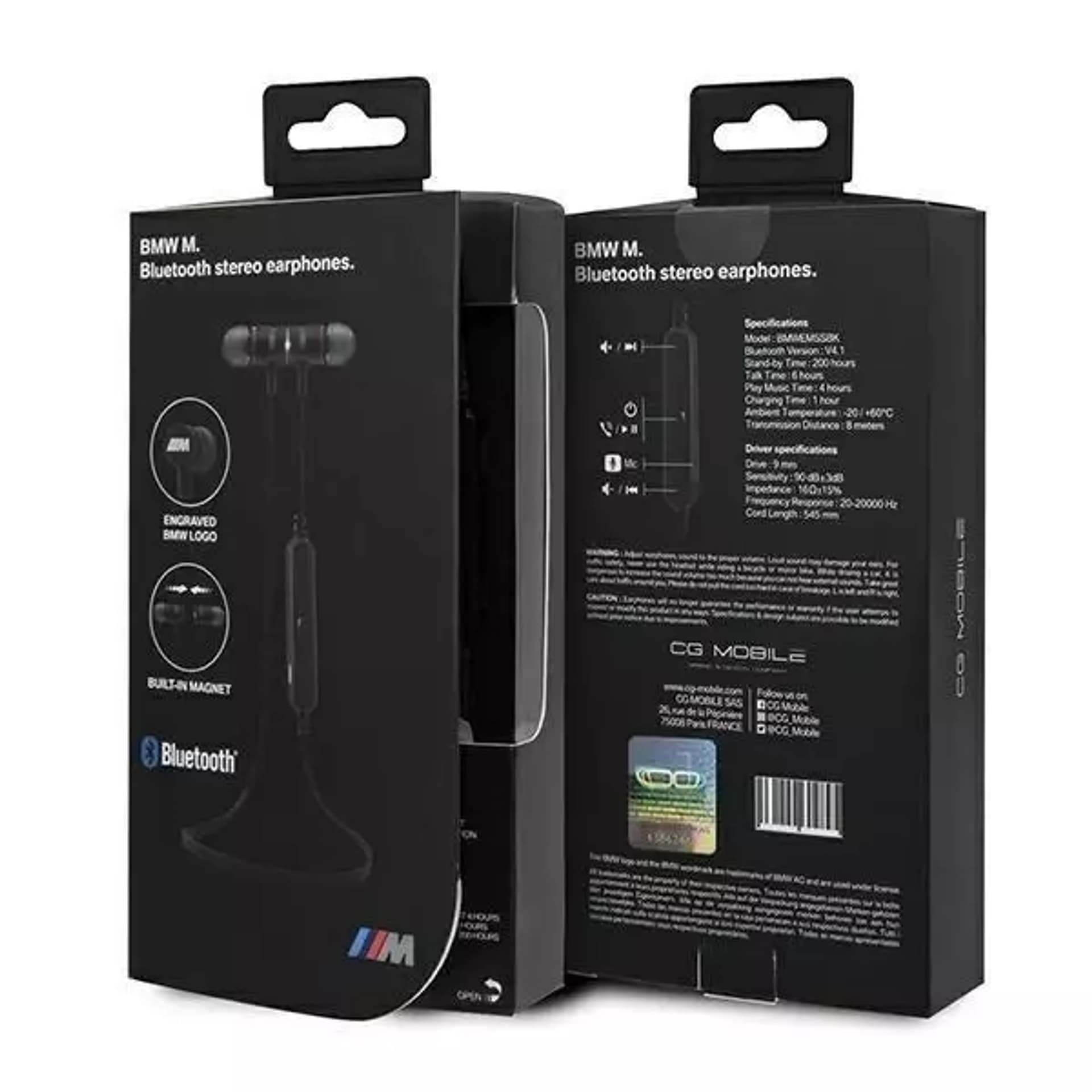 

BMW słuchawki bluetooth CGBTE04 czarny /black